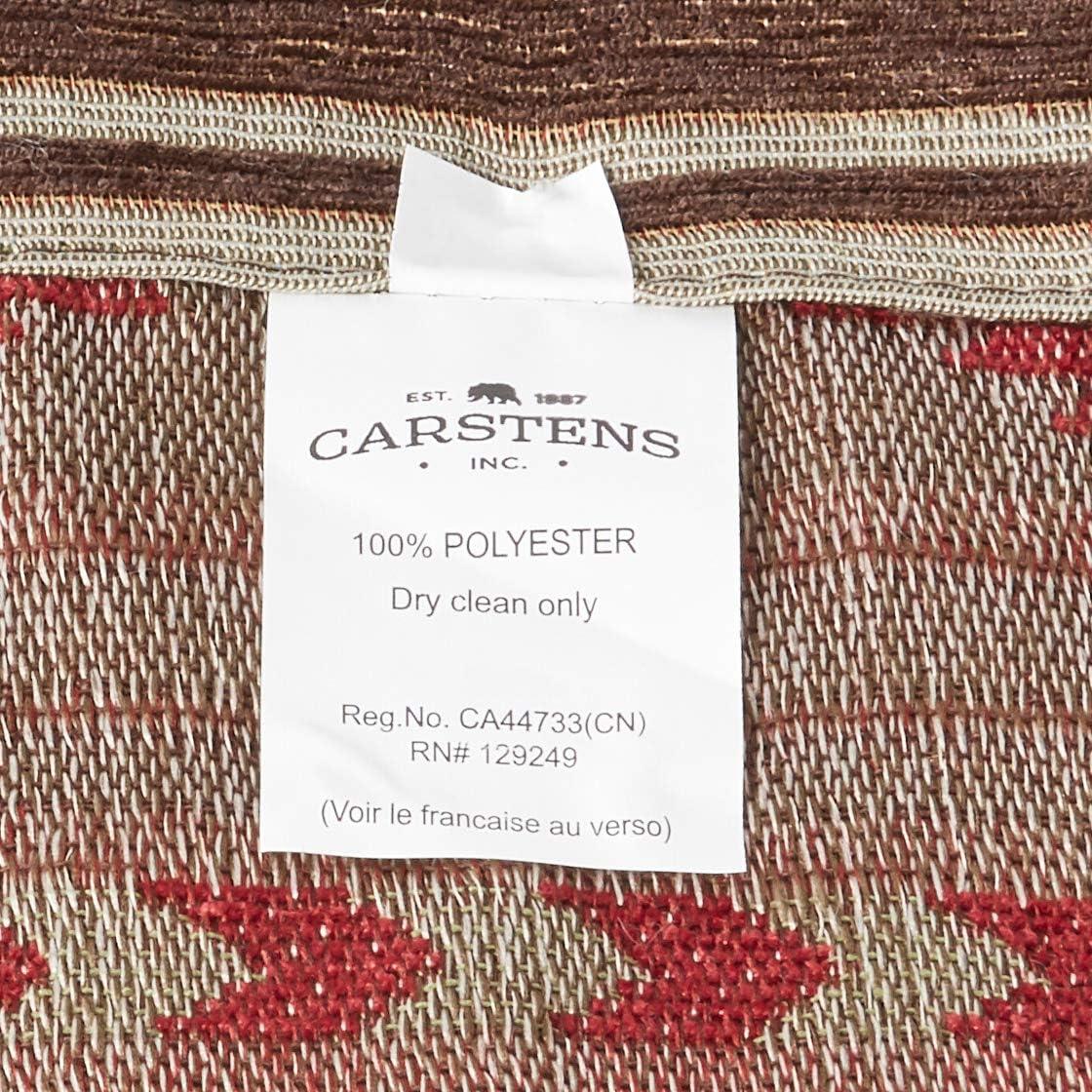 imageCARSTENS INC Woven Chenille Curtain Panel Set 2 Panels 54quot x 84quot Each Wrangler Mesa DaybreakFlying Horse