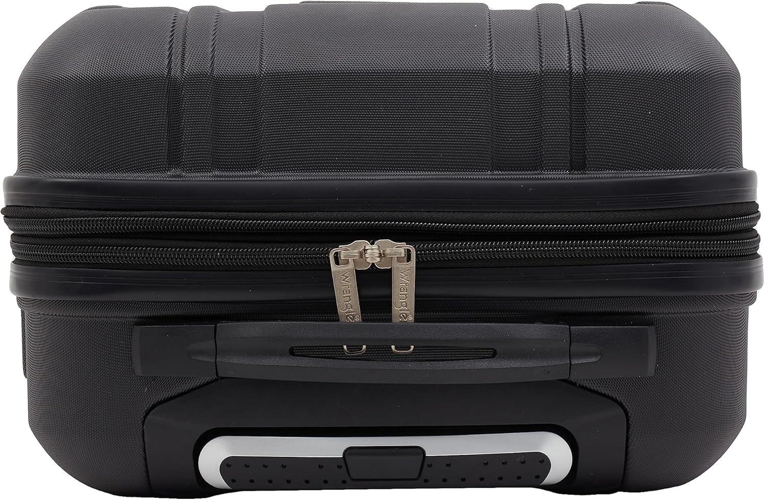 imageWrangler 20quot Astral Hardside CarryOn Luggage BlackBlack