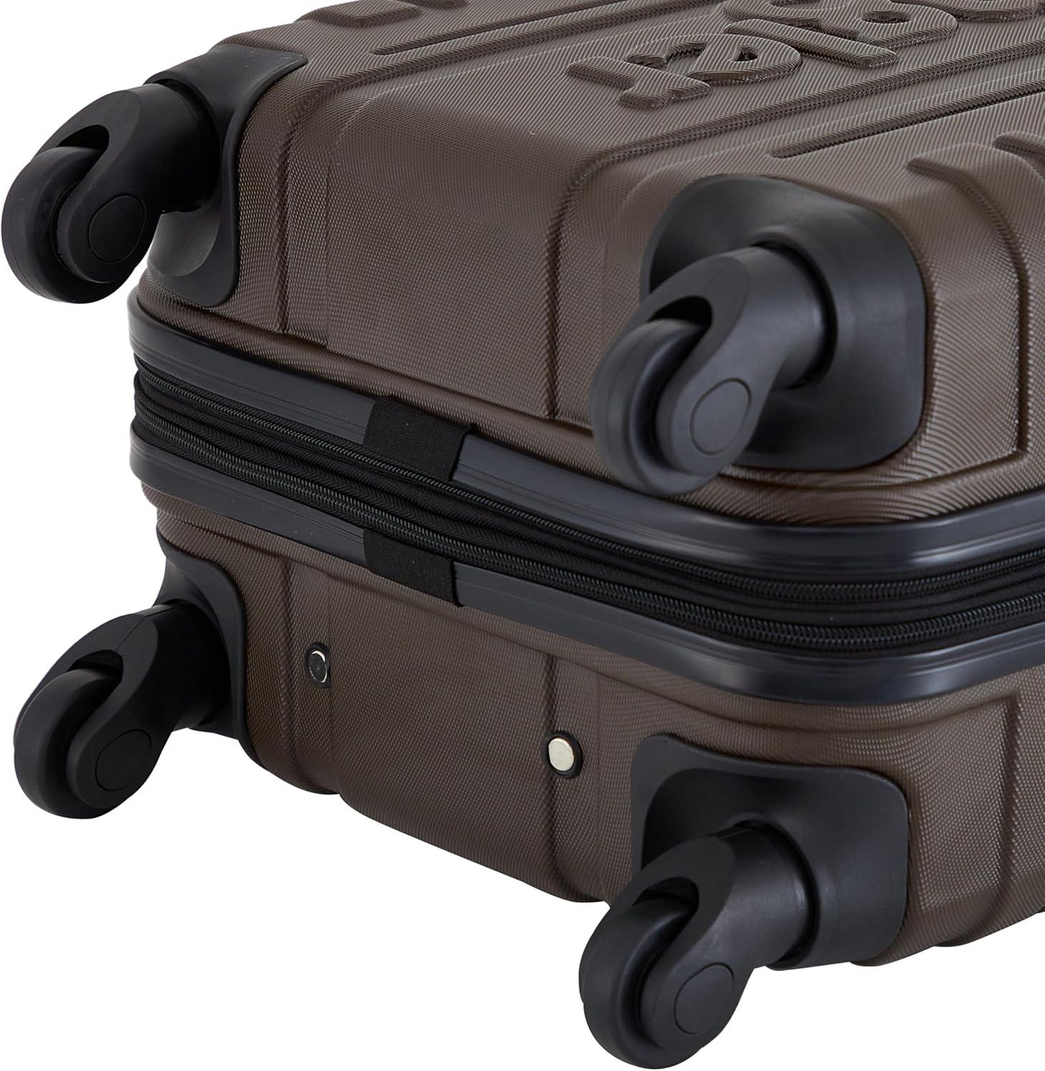 imageWrangler 20quot Astral Hardside CarryOn Luggage BlackCedar