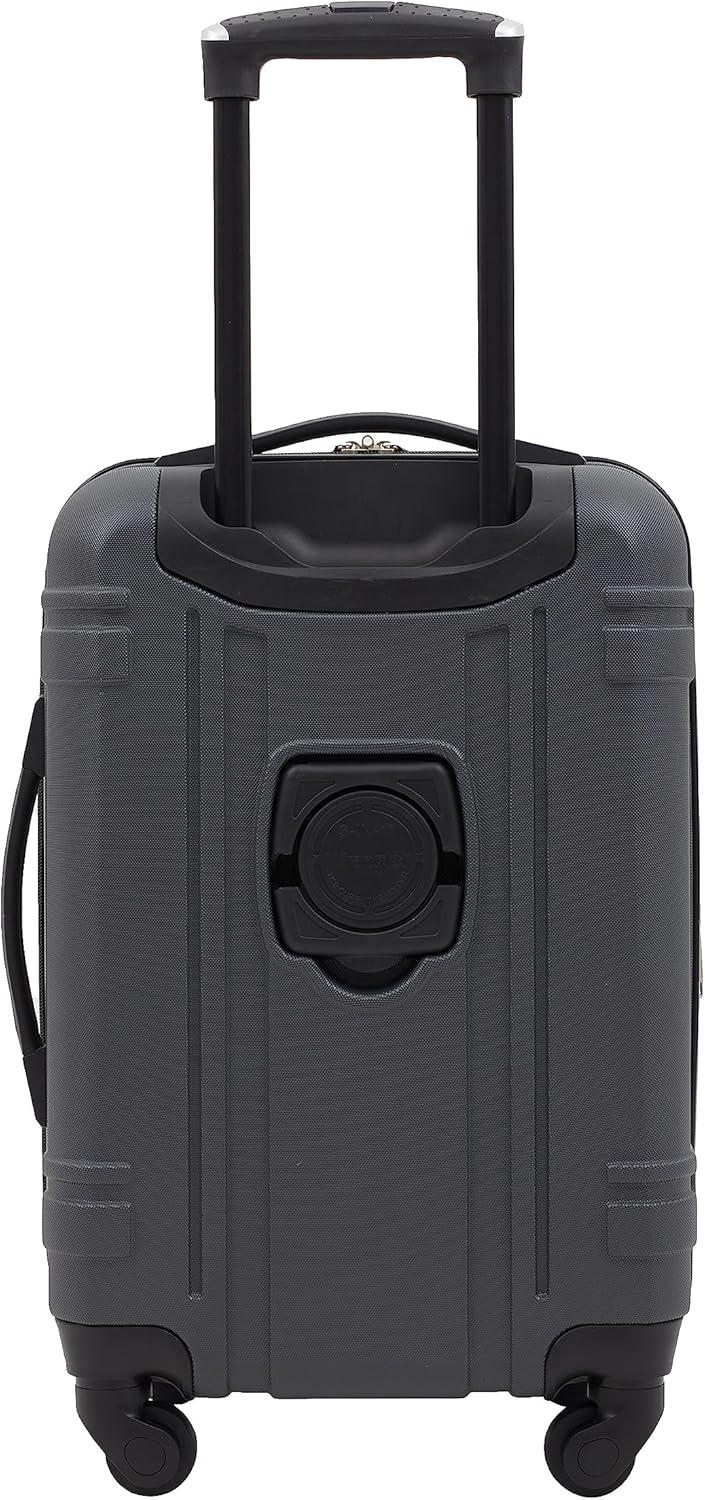 imageWrangler 20quot Astral Hardside CarryOn Luggage BlackDark Shadow