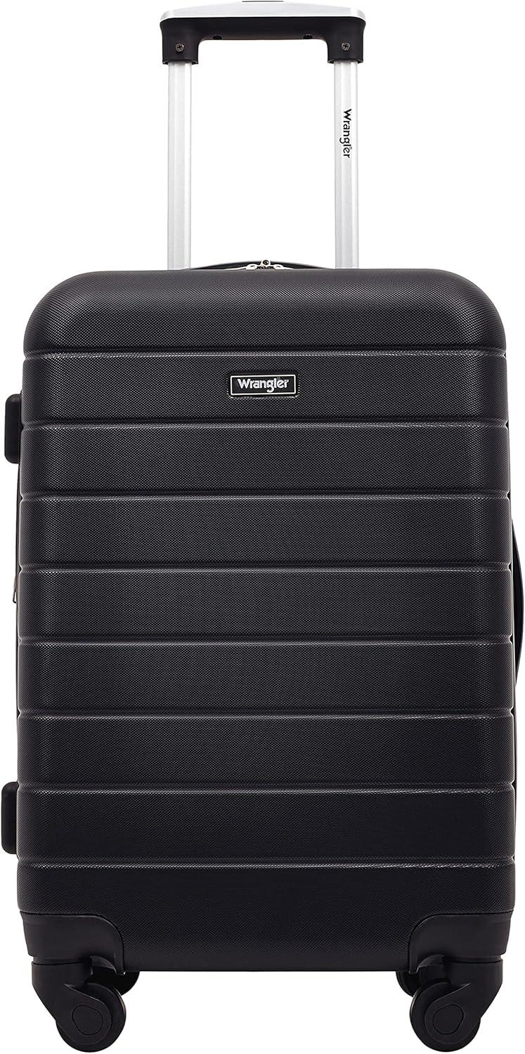 imageWrangler 20quot Smart Spinner CarryOn Luggage With Usb Charging PortBlack