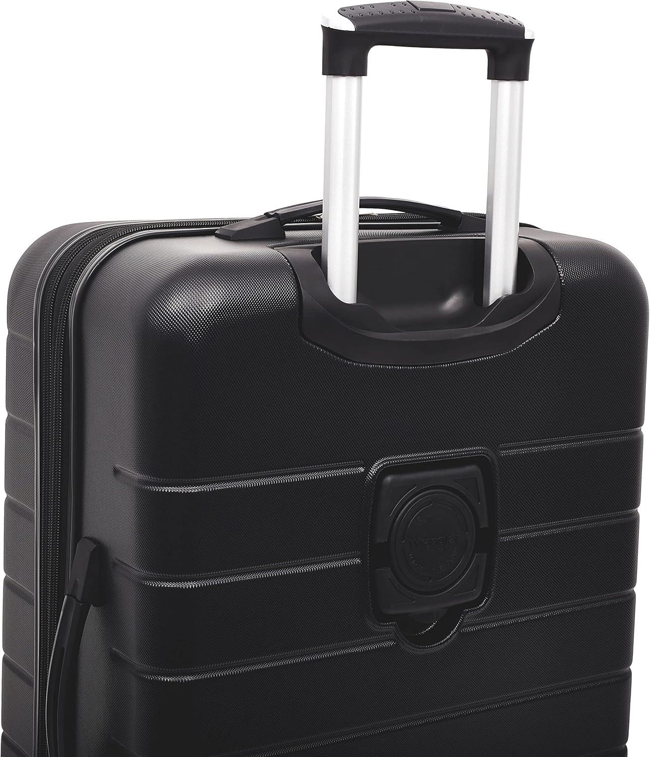 imageWrangler 20quot Smart Spinner CarryOn Luggage With Usb Charging PortBlack
