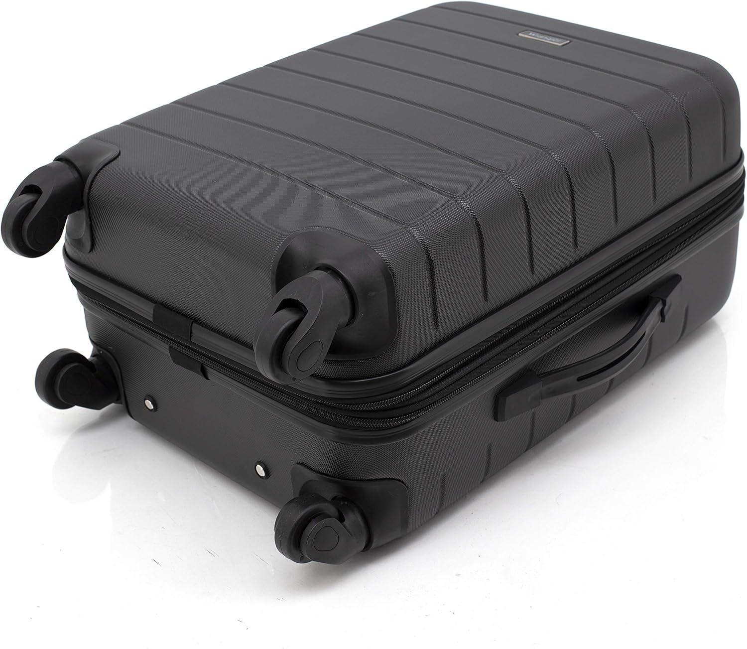 imageWrangler 20quot Smart Spinner CarryOn Luggage With Usb Charging PortBlack