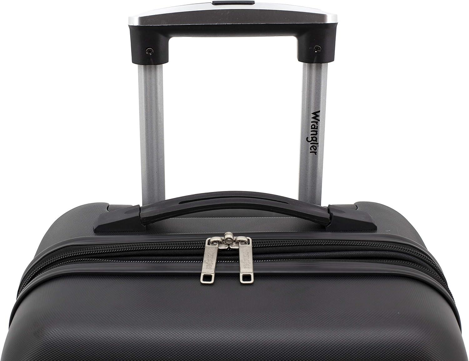 imageWrangler 20quot Smart Spinner CarryOn Luggage With Usb Charging PortBlack