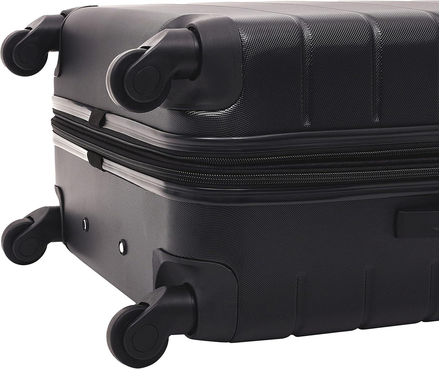 imageWrangler 20quot Smart Spinner CarryOn Luggage With Usb Charging PortBlack