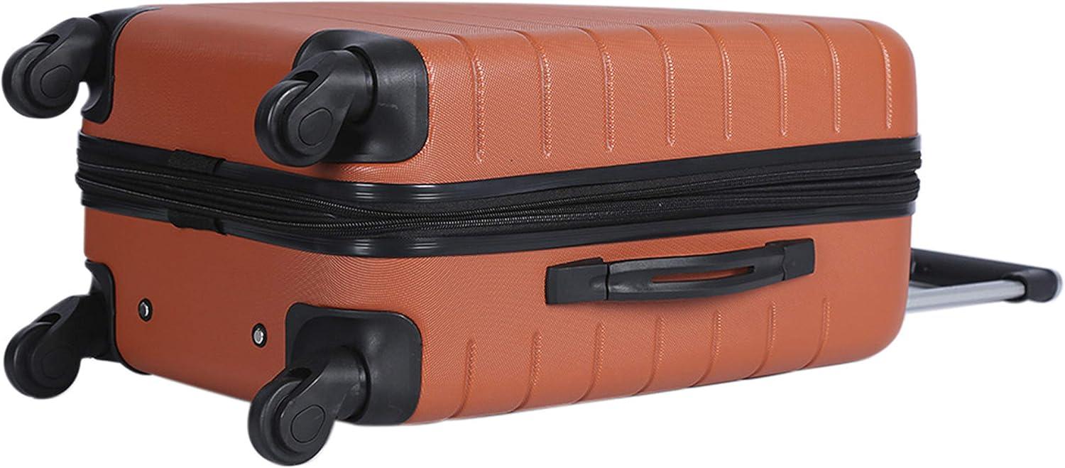 imageWrangler 20quot Smart Spinner CarryOn Luggage With Usb Charging PortBurnt Orange