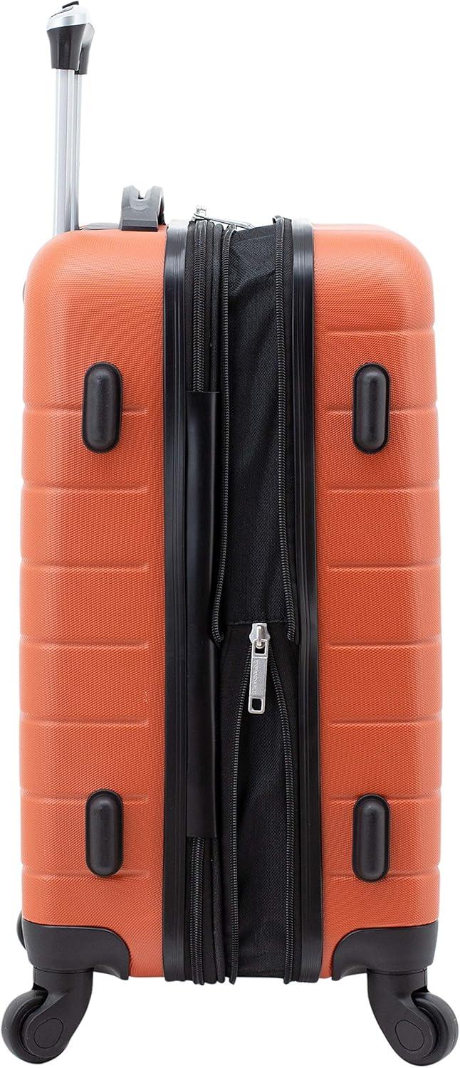 imageWrangler 20quot Smart Spinner CarryOn Luggage With Usb Charging PortBurnt Orange