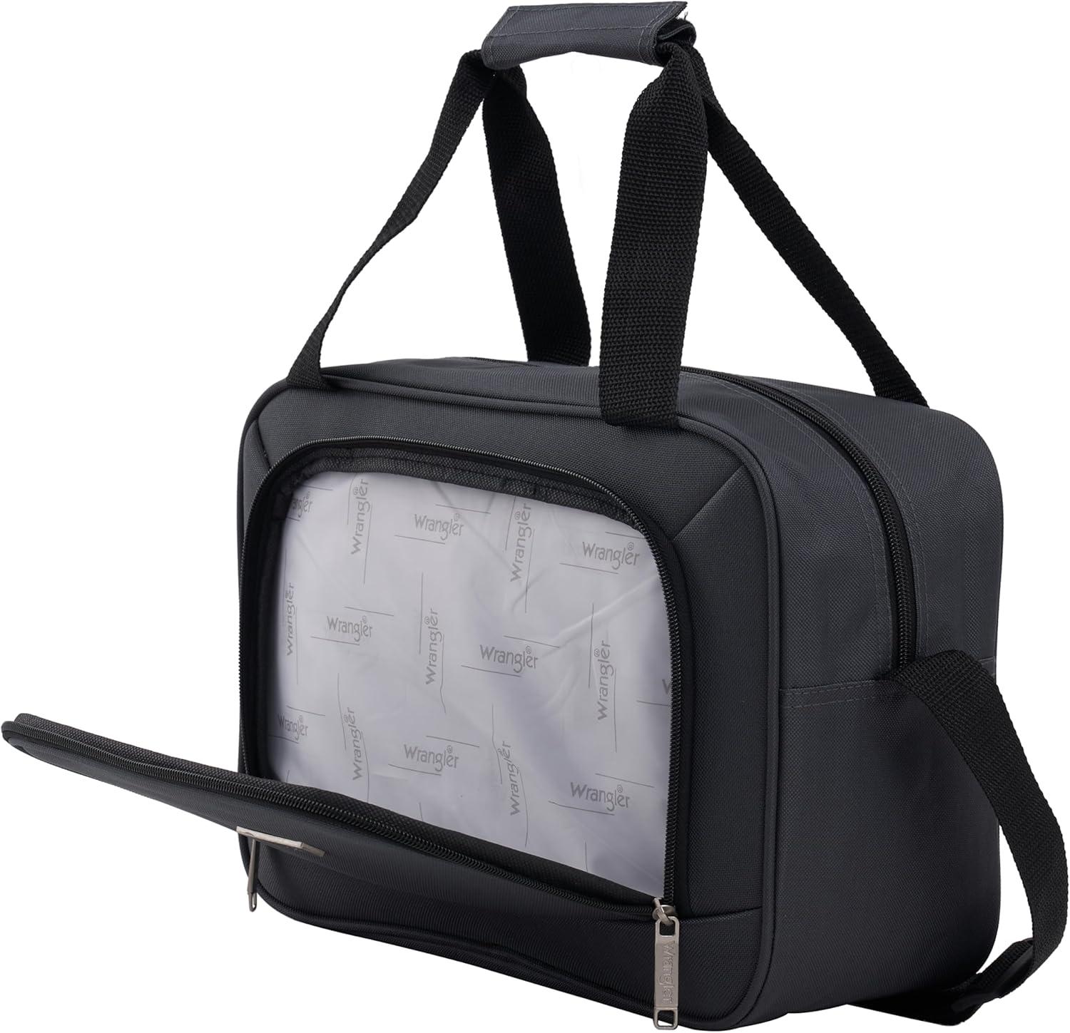 imageWrangler 20quot Smart Spinner CarryOn Luggage With Usb Charging PortDark Shadow