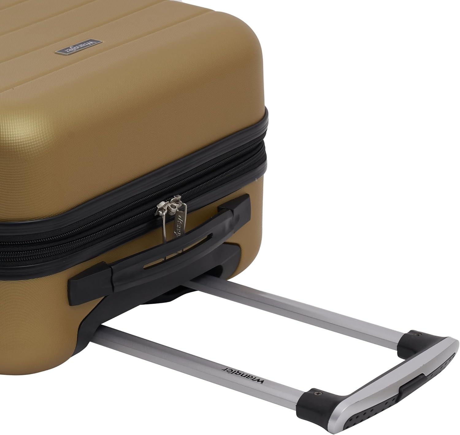 imageWrangler 20quot Smart Spinner CarryOn Luggage With Usb Charging PortWood Thrush