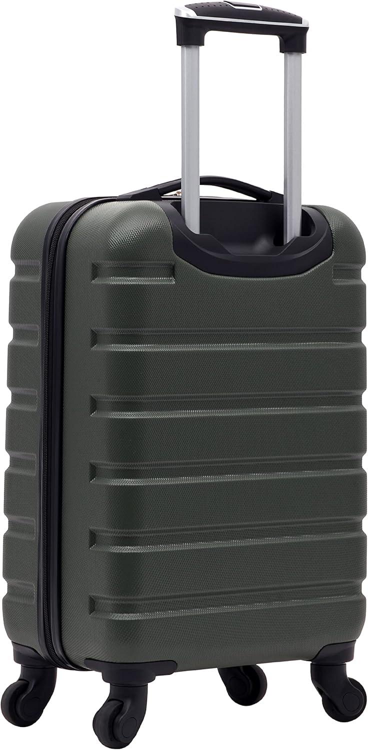 imageWrangler 215quot Spinner CarryOn Luggage Navy BlueDeep Depth