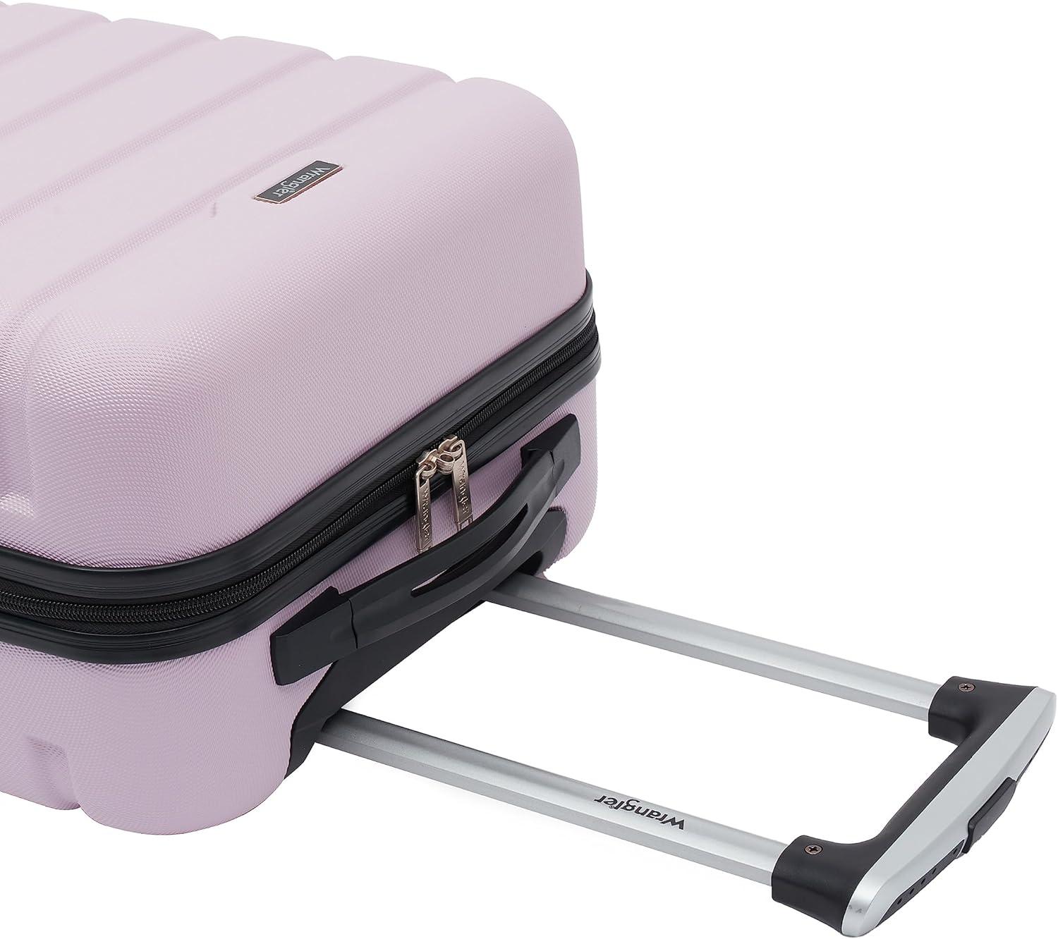 imageWrangler 215quot Spinner CarryOn Luggage Navy BlueLilac