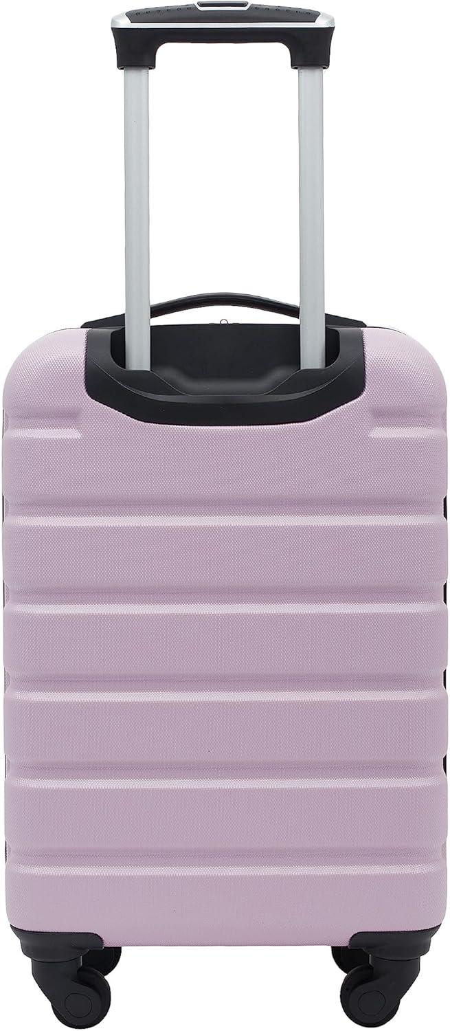 imageWrangler 215quot Spinner CarryOn Luggage Navy BlueLilac