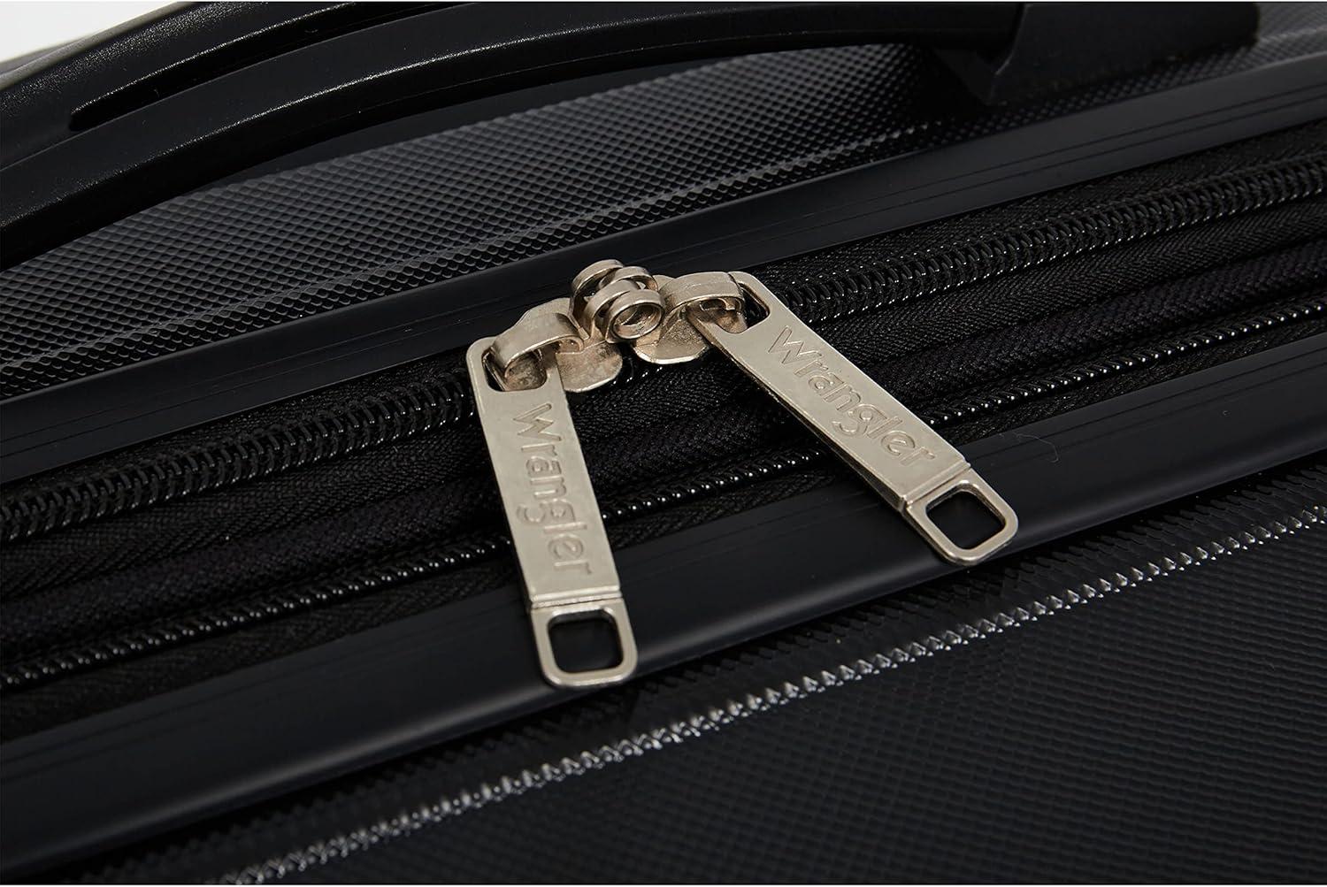 imageWrangler 5 Piece Luggage ampamp Travel Accessories Set RedBlack