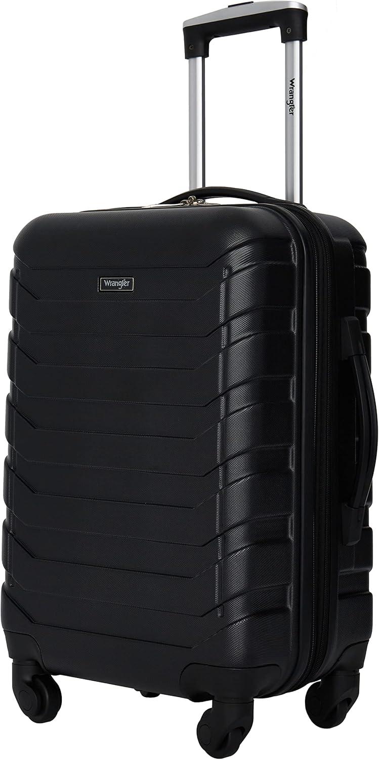 imageWrangler 5 Piece Luggage ampamp Travel Accessories Set RedBlack