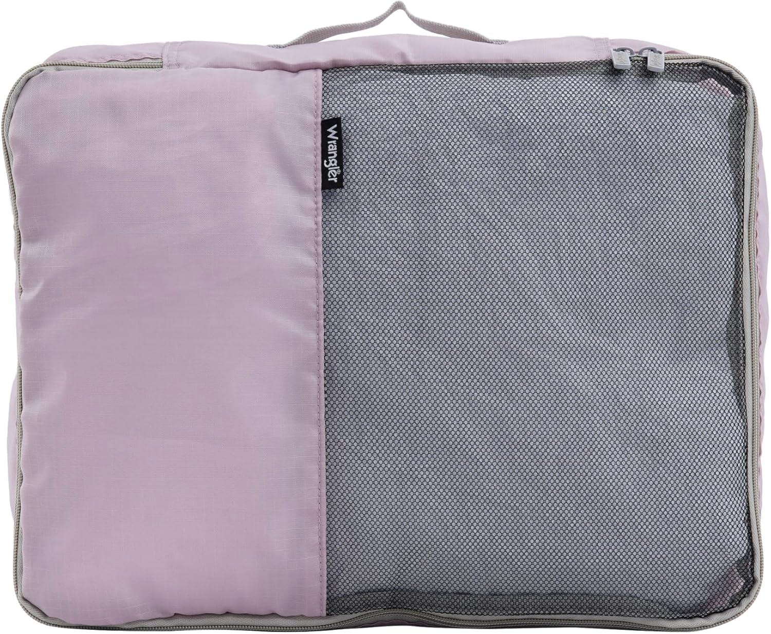 imageWrangler 5 Piece Luggage ampamp Travel Accessories Set RedBurnished Lilac