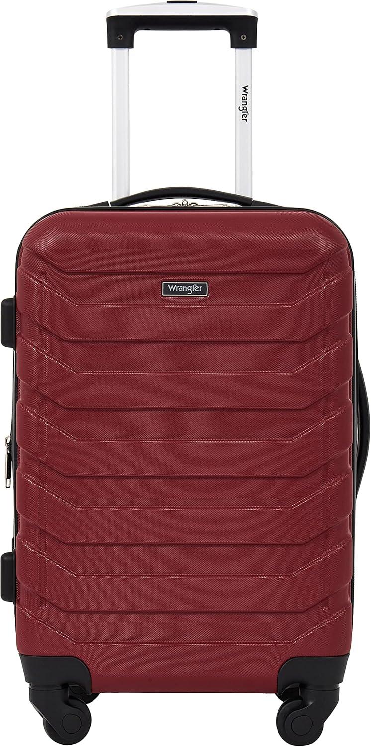 imageWrangler 5 Piece Luggage ampamp Travel Accessories Set RedRed
