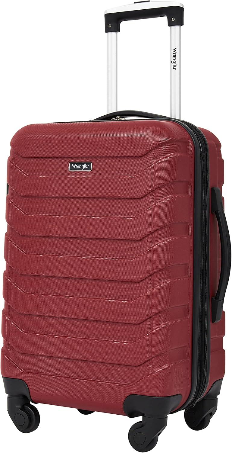 imageWrangler 5 Piece Luggage ampamp Travel Accessories Set RedRed