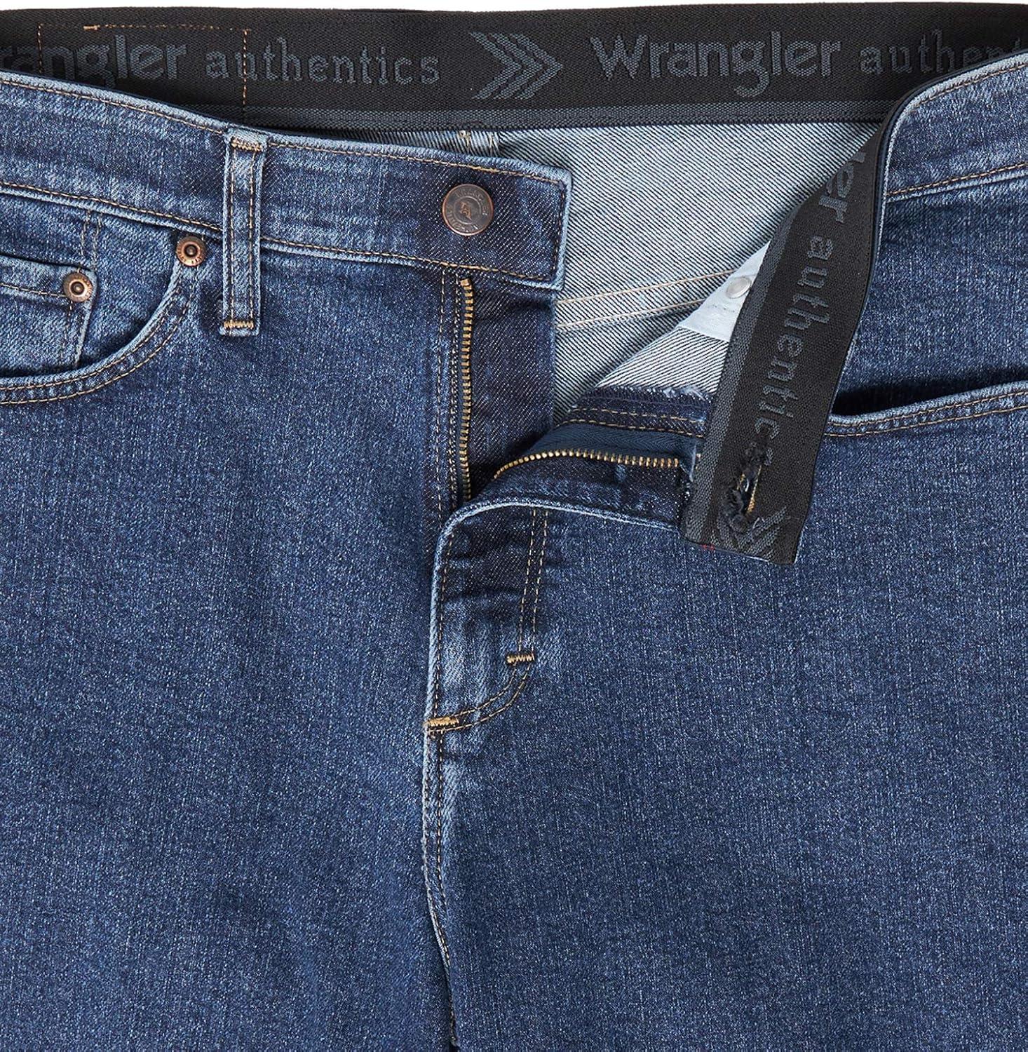 imageWrangler Authentics Mens Comfort Flex Waistband Jean ShortDark Stonewash