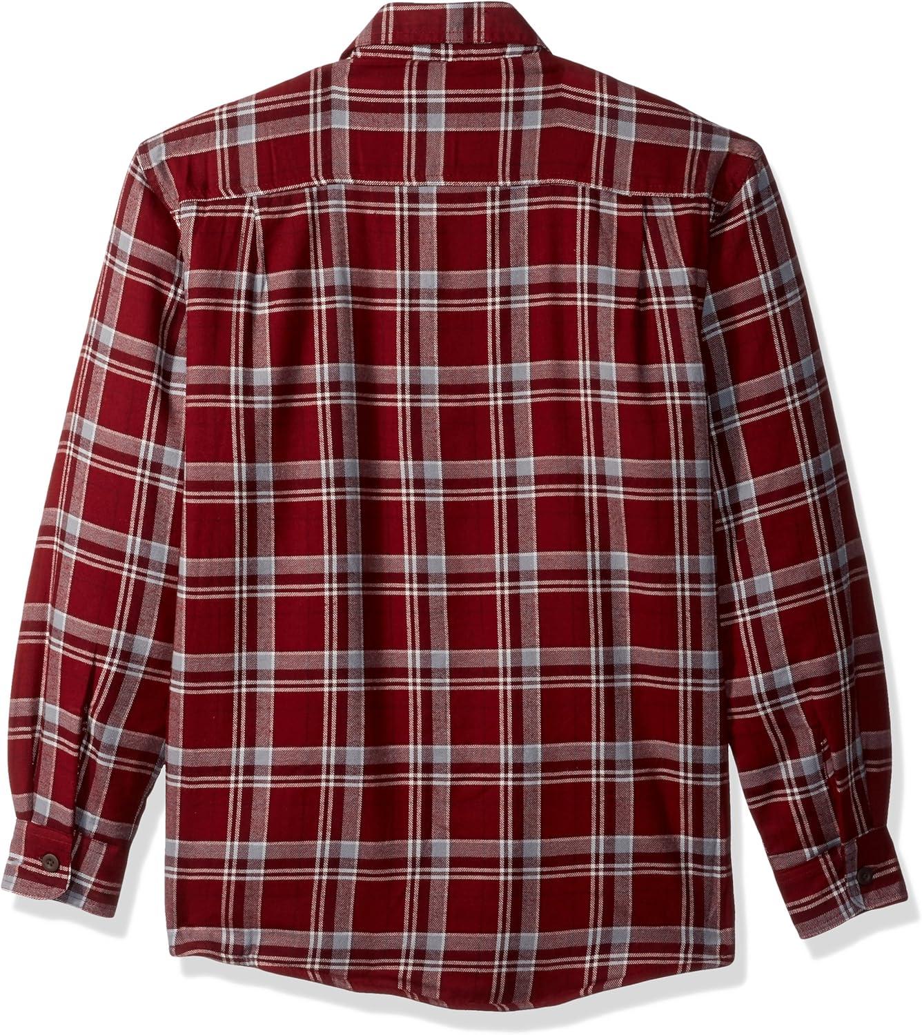 imageWrangler Authentics Mens Long Sleeve Sherpa Lined Shirt JacketPomegranate