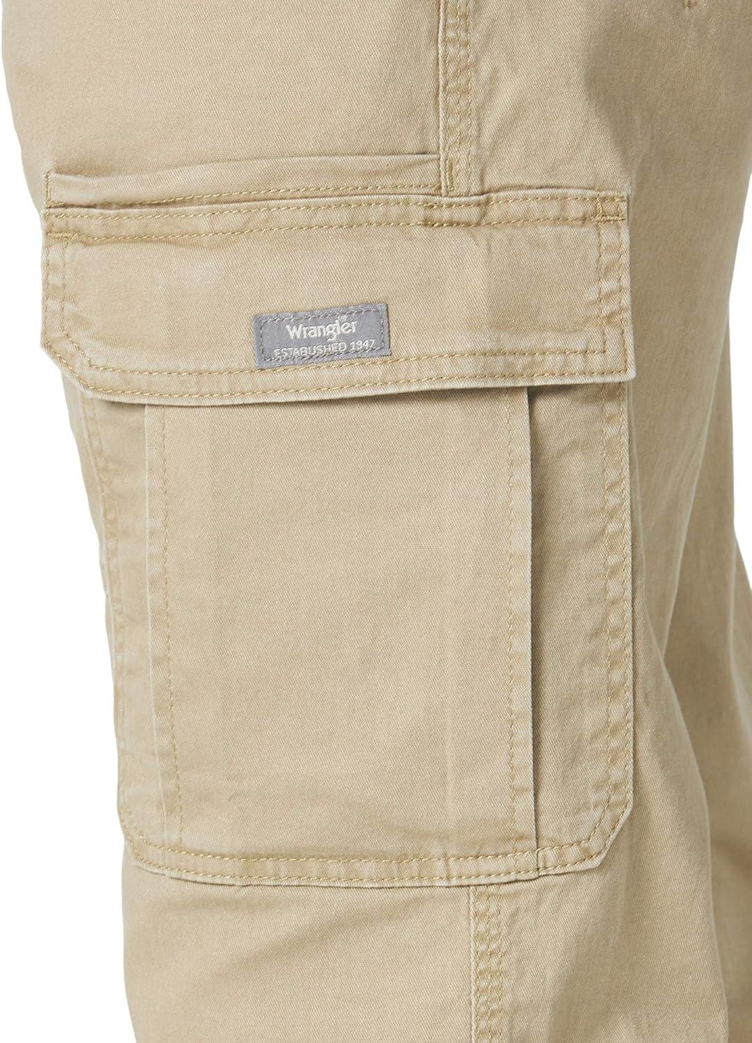 imageWrangler Authentics mens Relaxed Fit Stretch Cargo PantElmwood