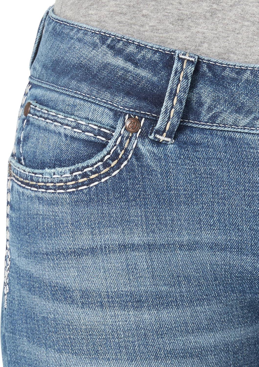 imageWrangler Ladies Retro Sadie Boot Cut JeansBlue