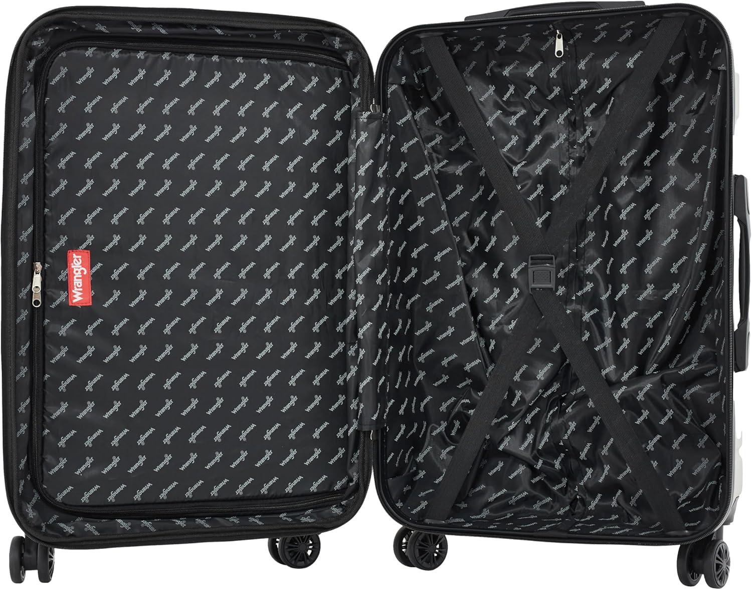 imageWrangler Maverick 3 Piece Luggage Set Silver SageSilver Sage