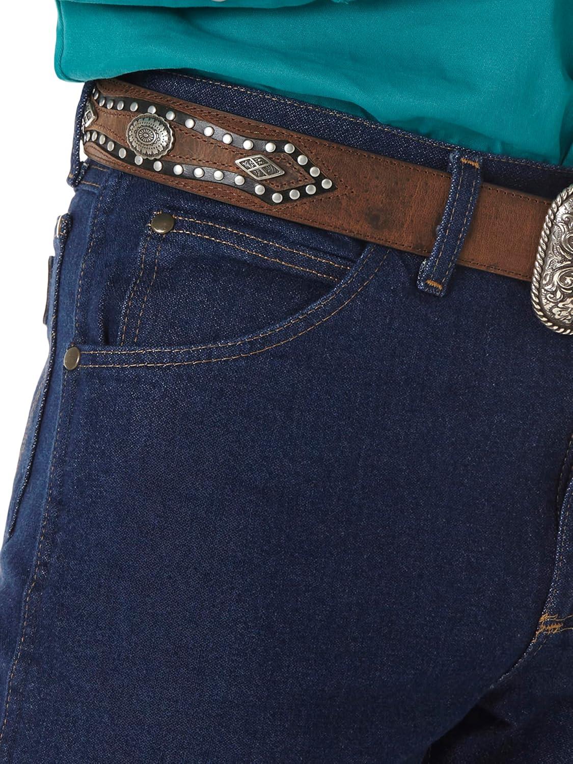 imageWrangler Mens 47Mwz Premium Performance Cowboy Cut Regular Fit Prewashed Jeans 47MwzpwPrewashed