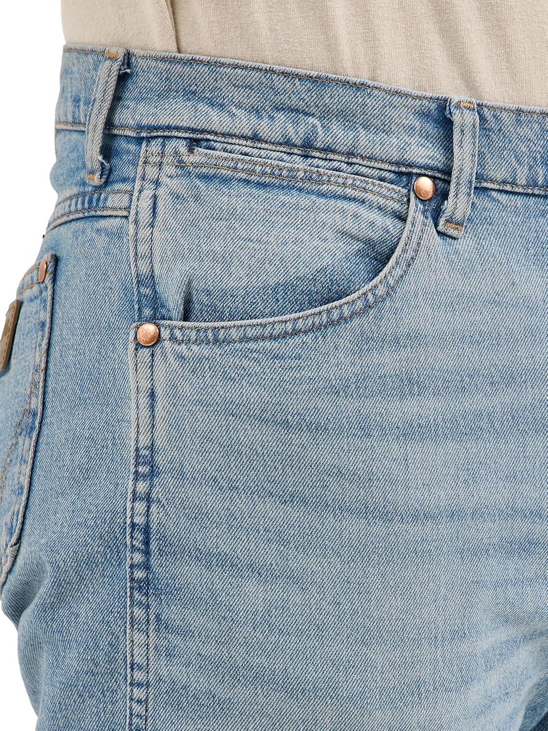 imageWrangler Mens Cowboy Cut Original Fit Active Flex JeansAuthentic Blue