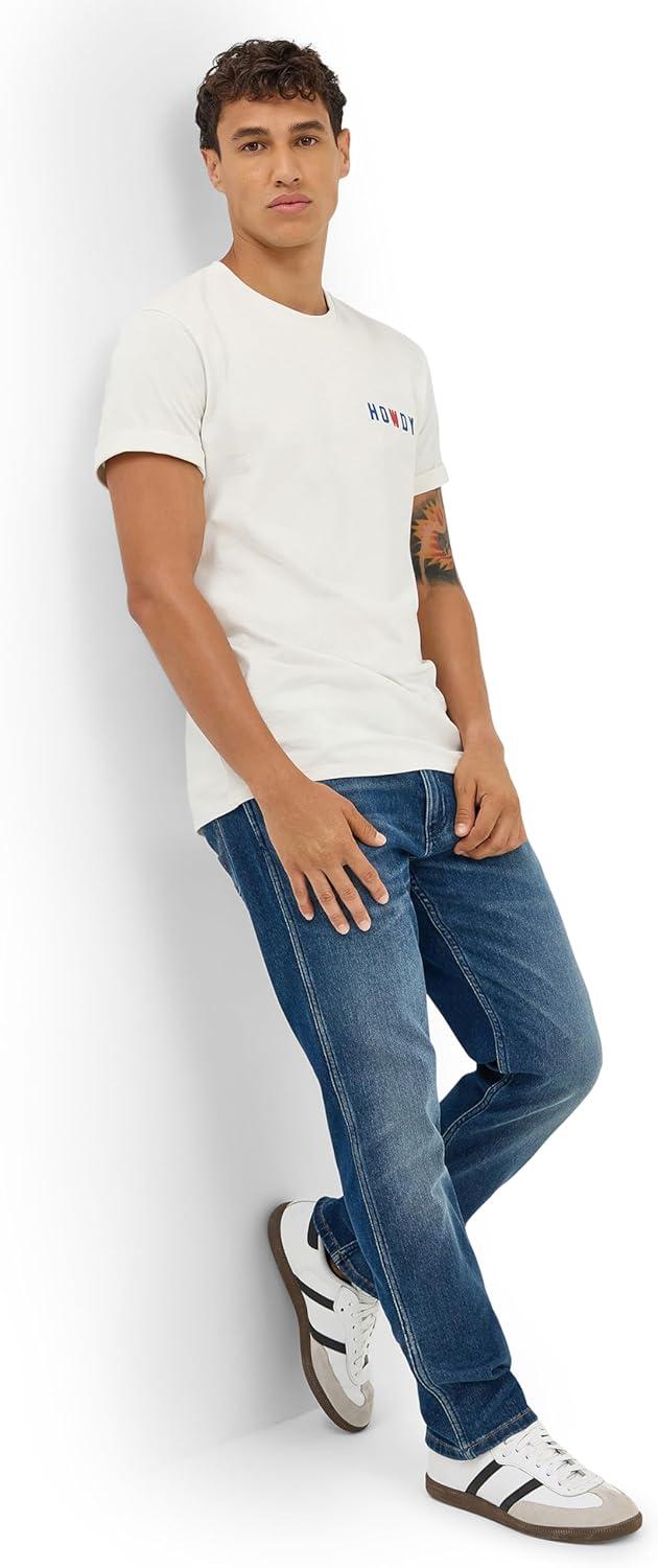 imageWrangler Mens Greensboro Regular Straight JeanDenim Dusk