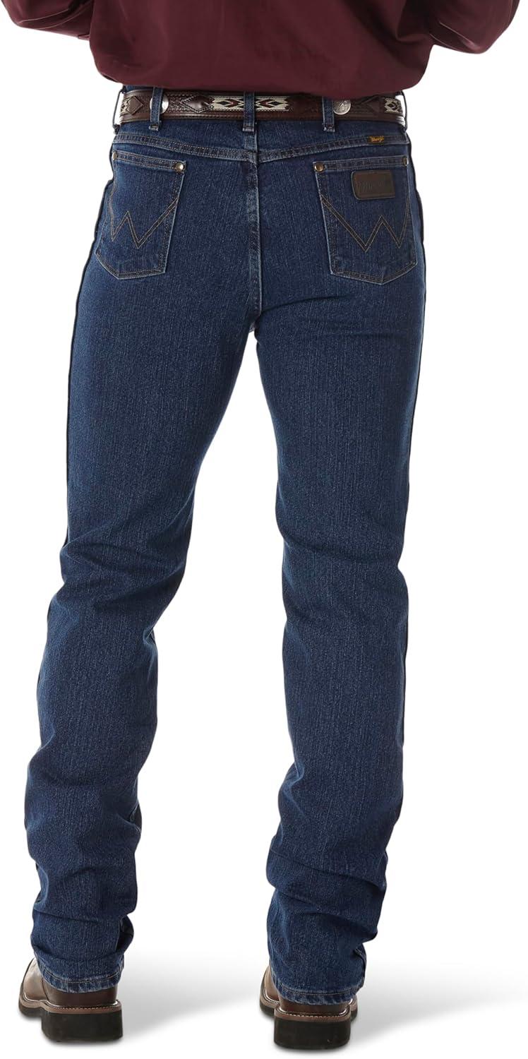 imageWrangler Mens Premium Performance Advanced Comfort Cowboy Cut Stone Bleach JeanMid Stone