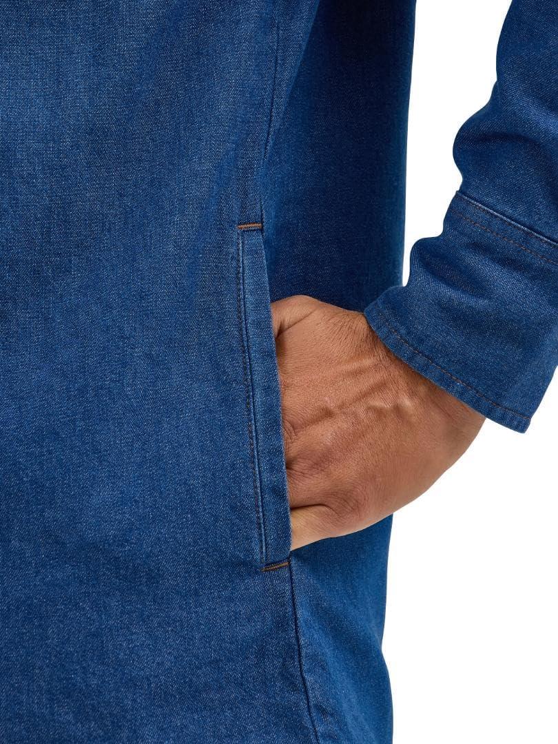 imageWrangler Mens Rawhide Flannel Lined WorkshirtDenim