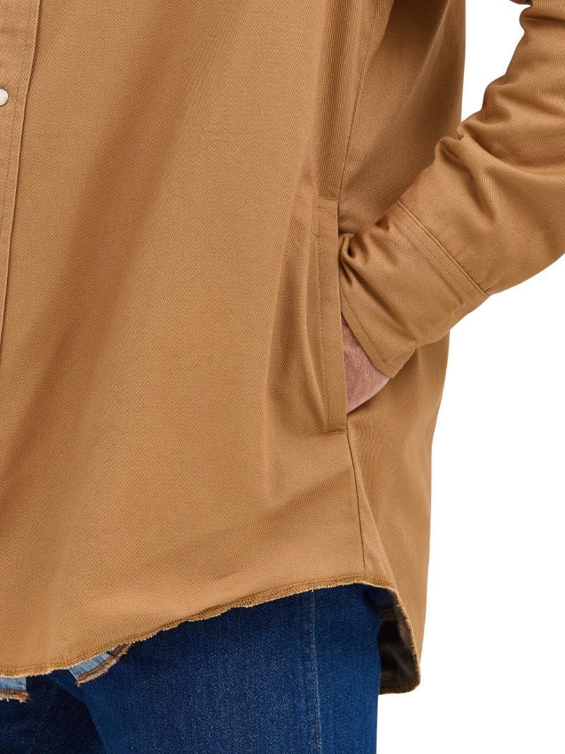 imageWrangler Mens Rawhide Flannel Lined WorkshirtRawhide