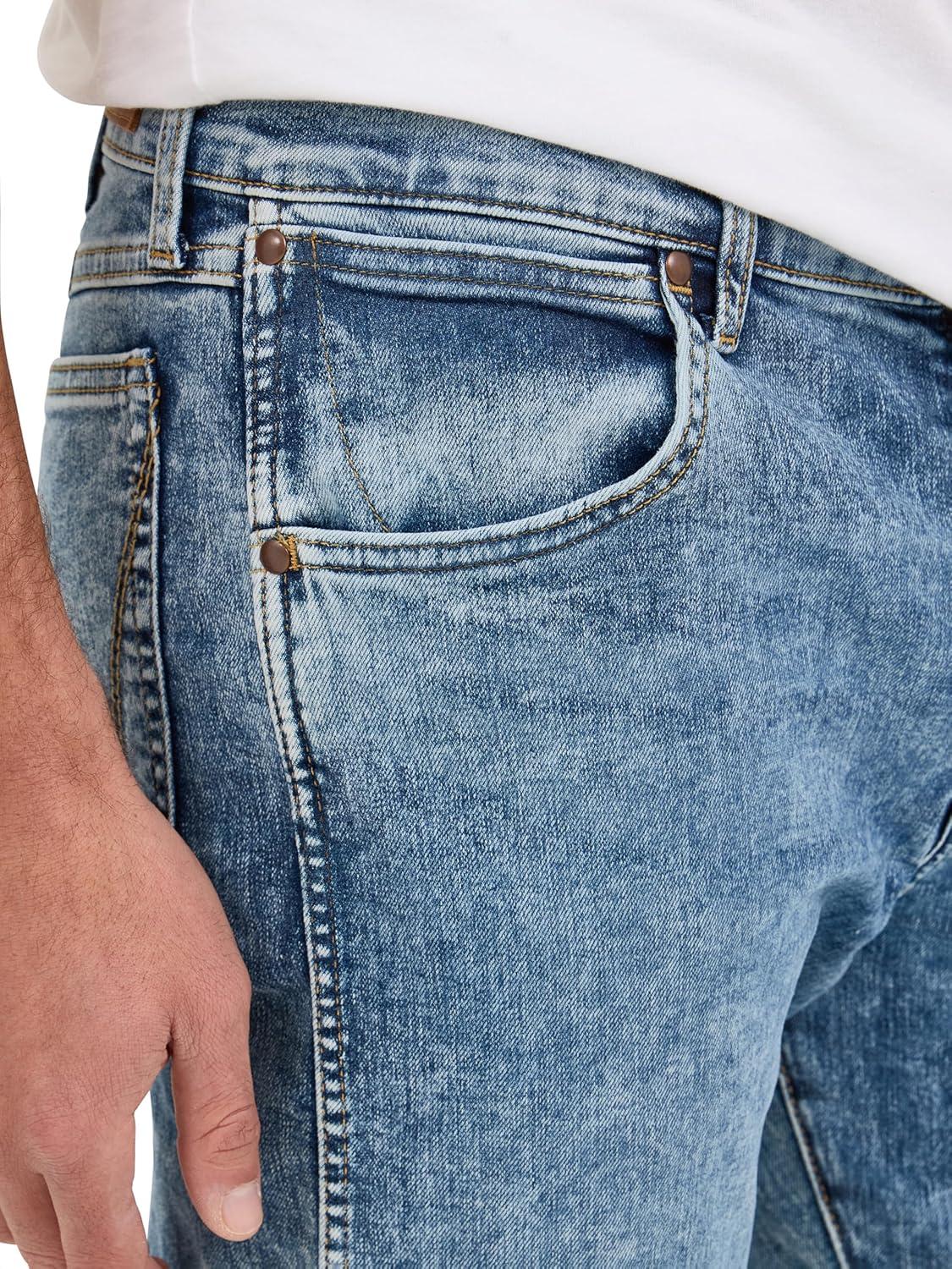 imageWrangler Mens Slim Straight JeanAcid Wash