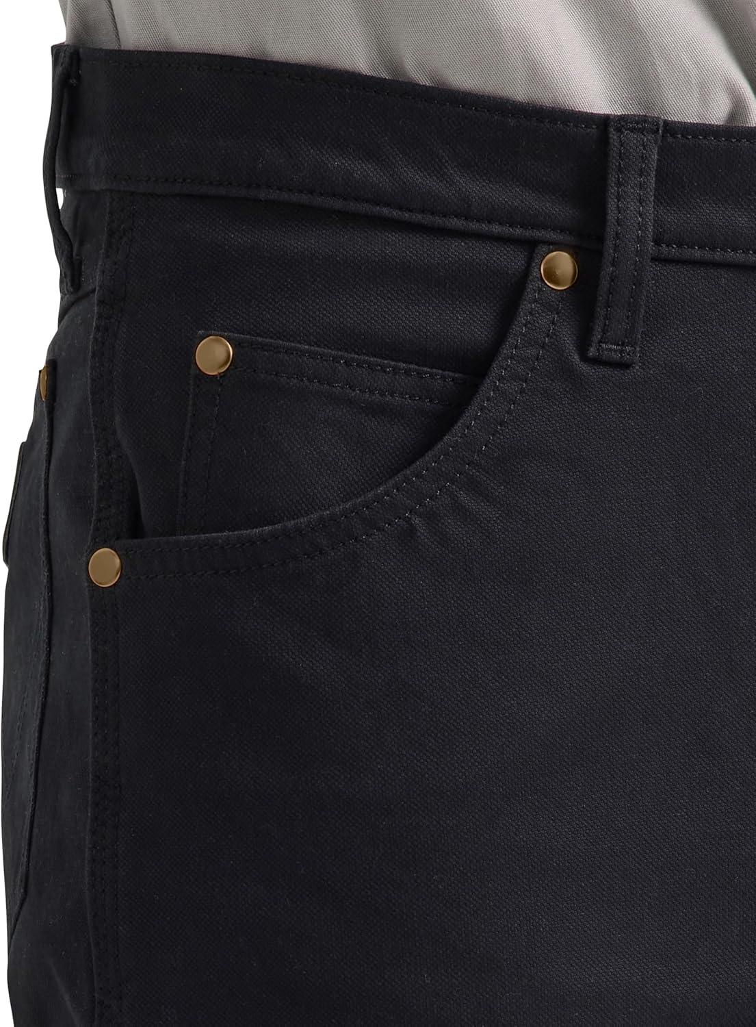 imageWrangler Mens Tough Comfort Regular Fit JeanCaviar