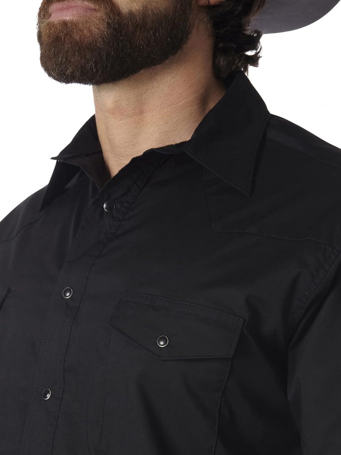 imageWrangler Western Black Sport ShirtBlack
