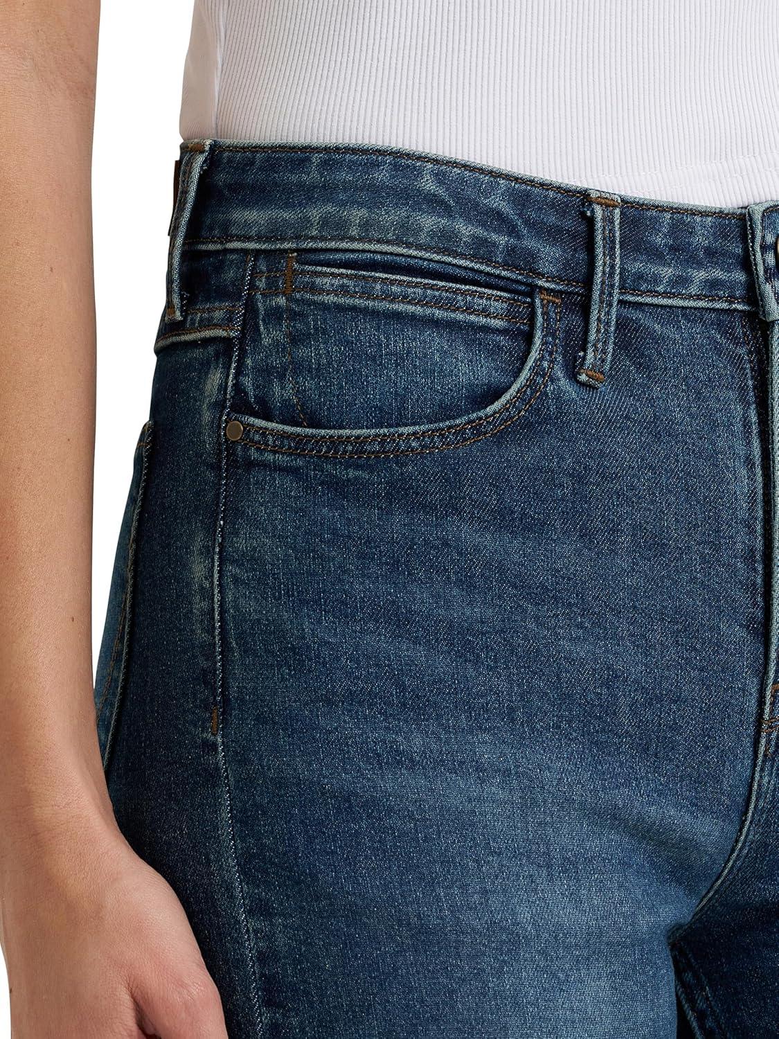 imageWrangler Womens High Rise Wide Leg JeanClover