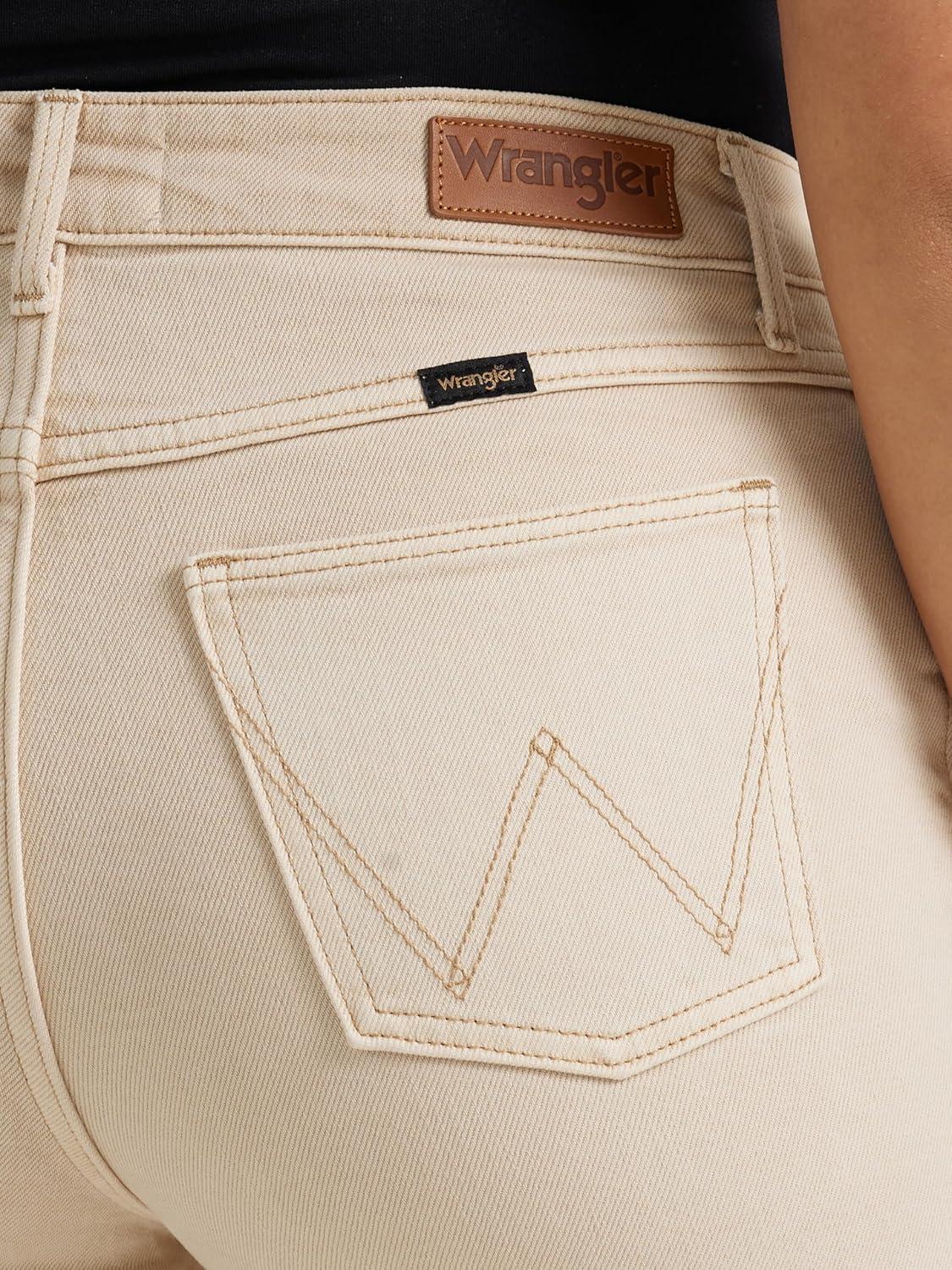 imageWrangler Womens High Waisted Fierce Flare JeanSandshell