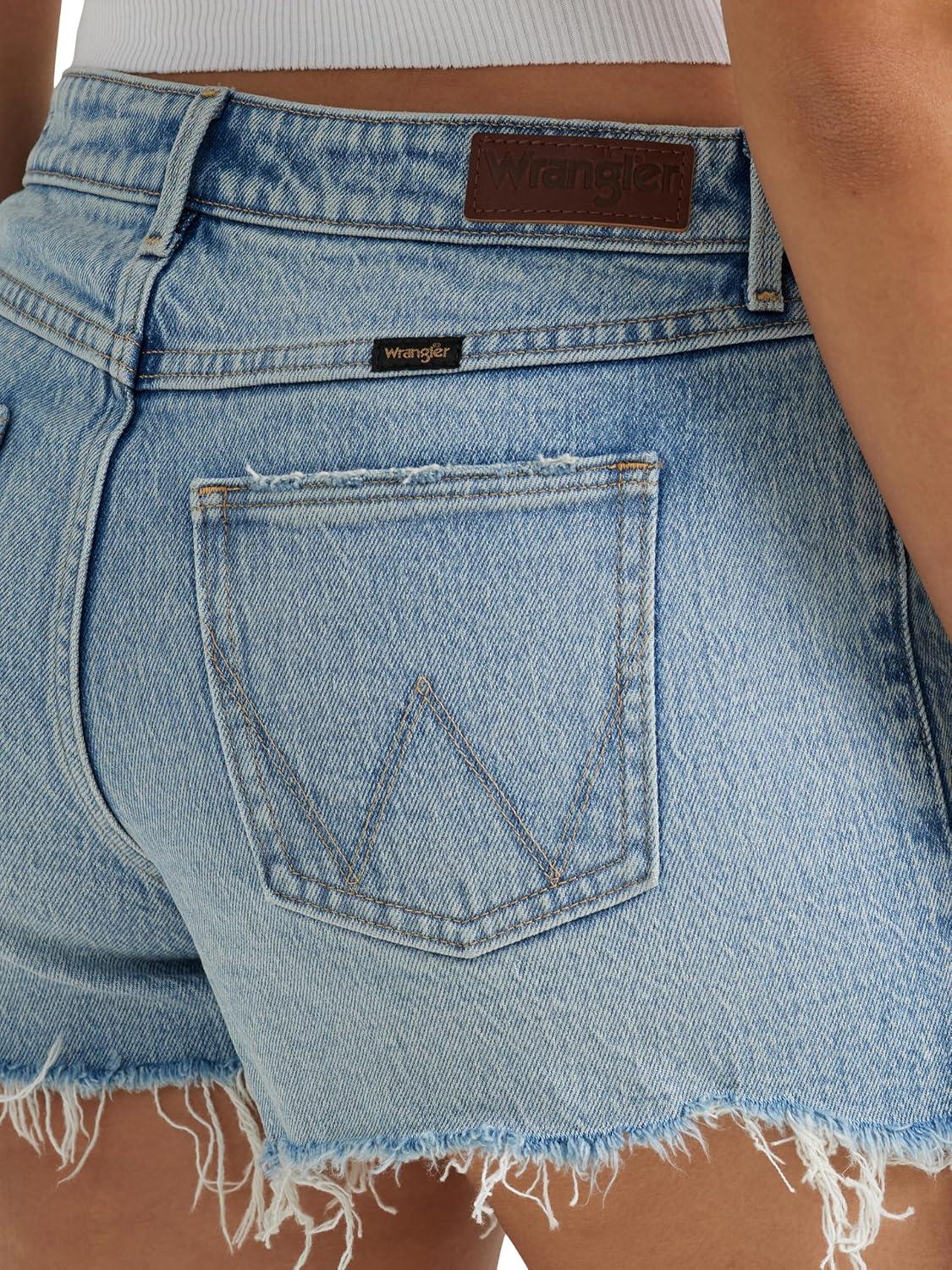 imageWrangler Womens MidRise Vintage Denim ShortAtlantic