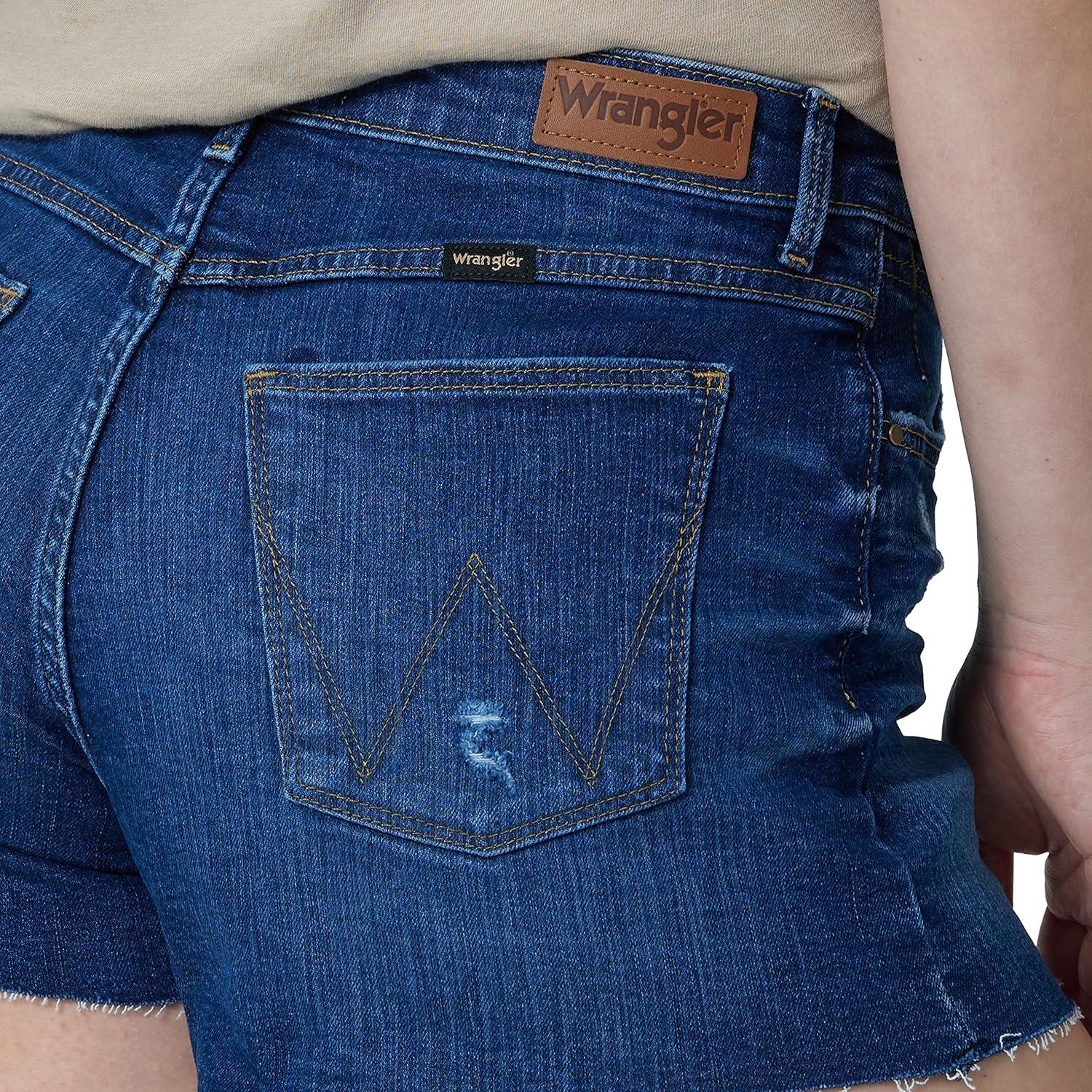 imageWrangler Womens MidRise Vintage Denim ShortCrimson