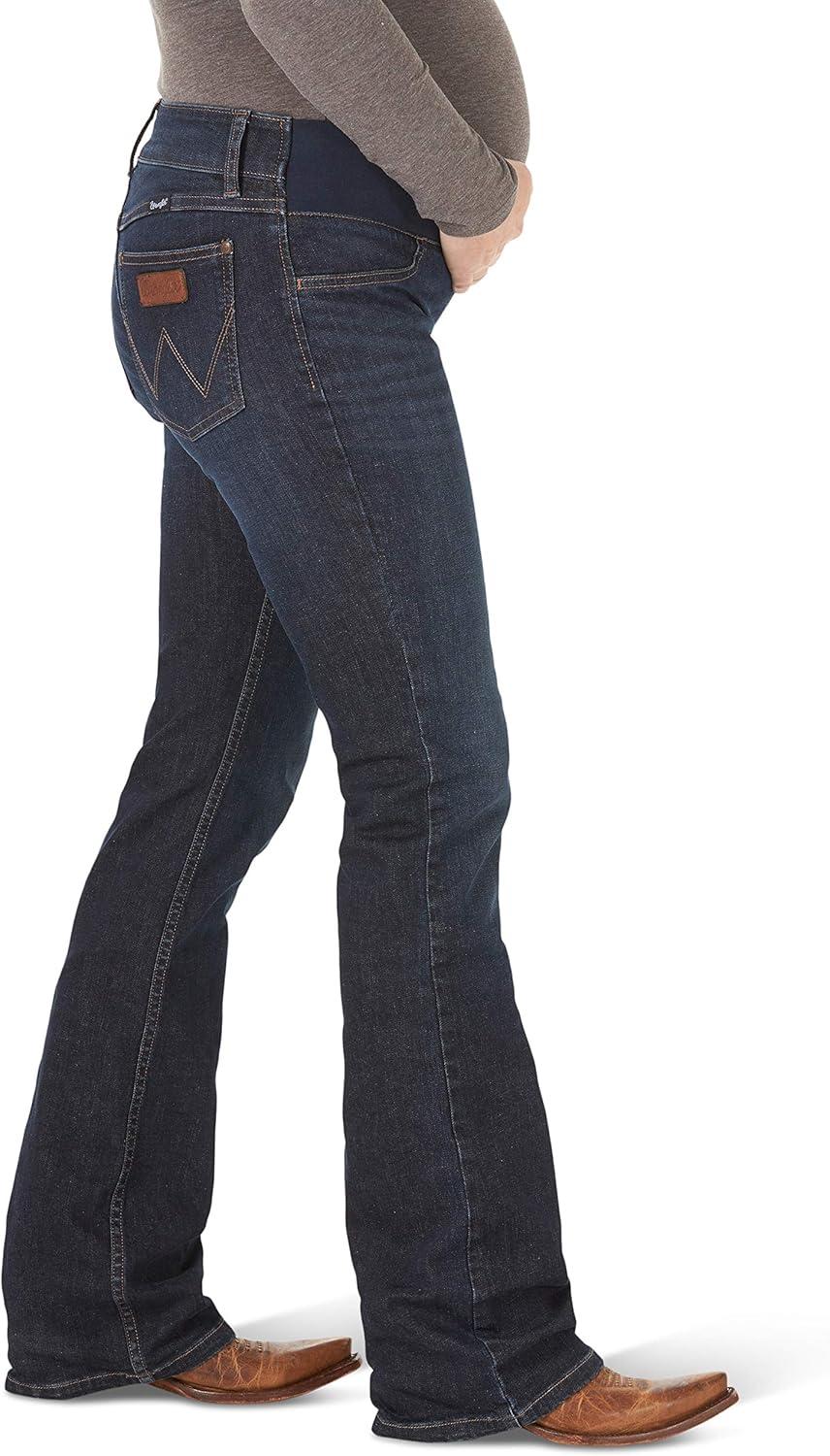 imageWrangler Womens Retro Mae Maternity Boot Cut JeanDenim