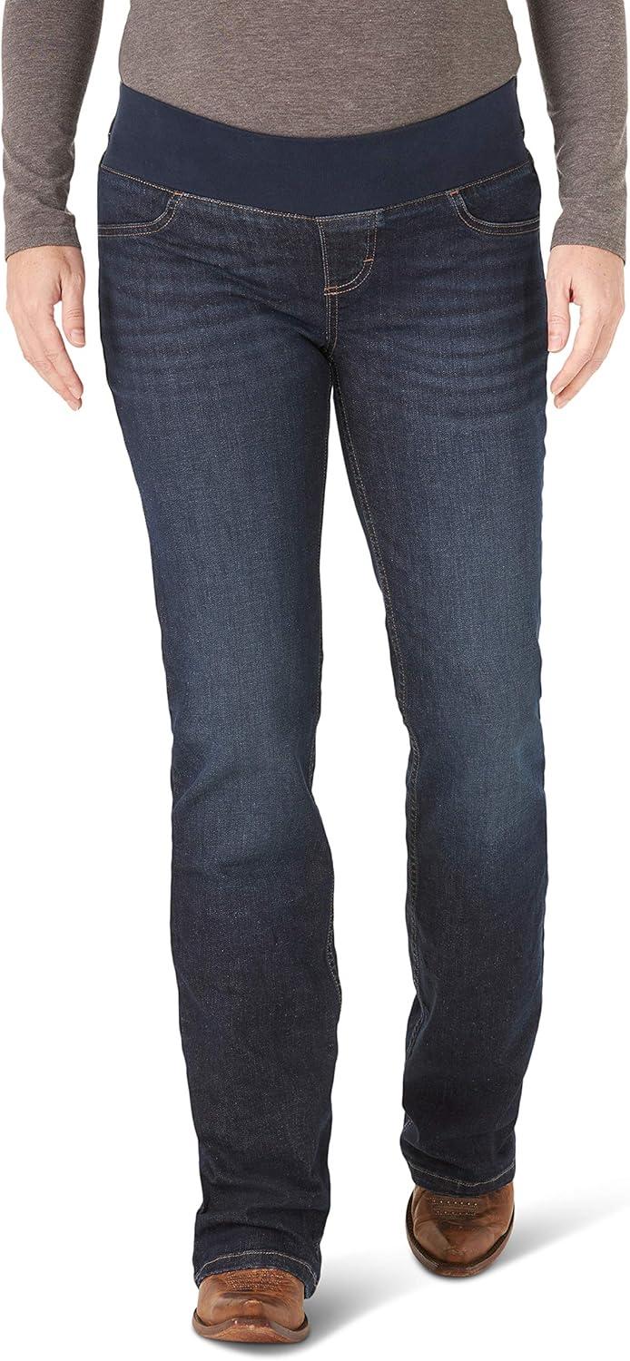 imageWrangler Womens Retro Mae Maternity Boot Cut JeanDenim