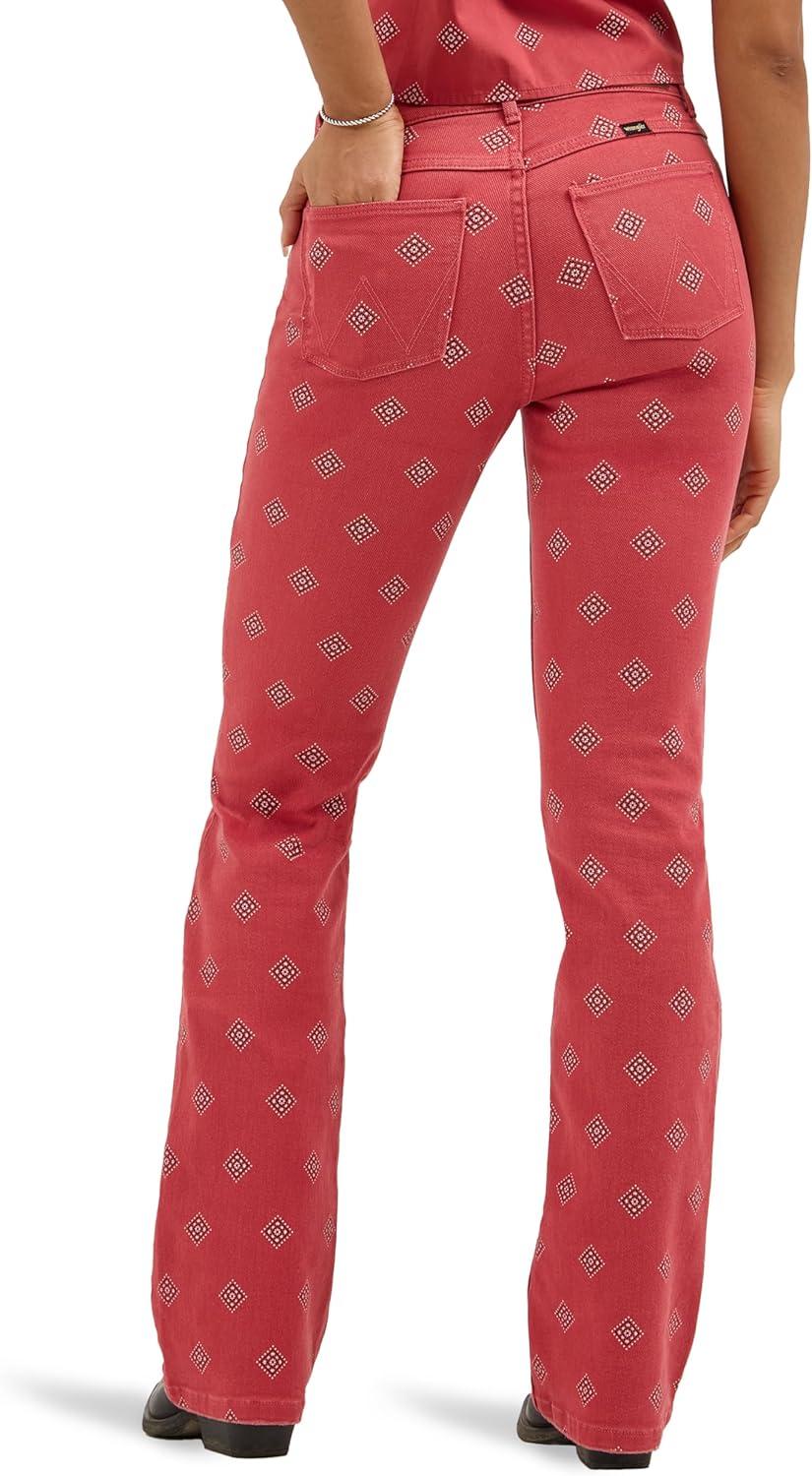 imageWrangler Womens Womens High Rise Bold Boot JeanDiamond Bay