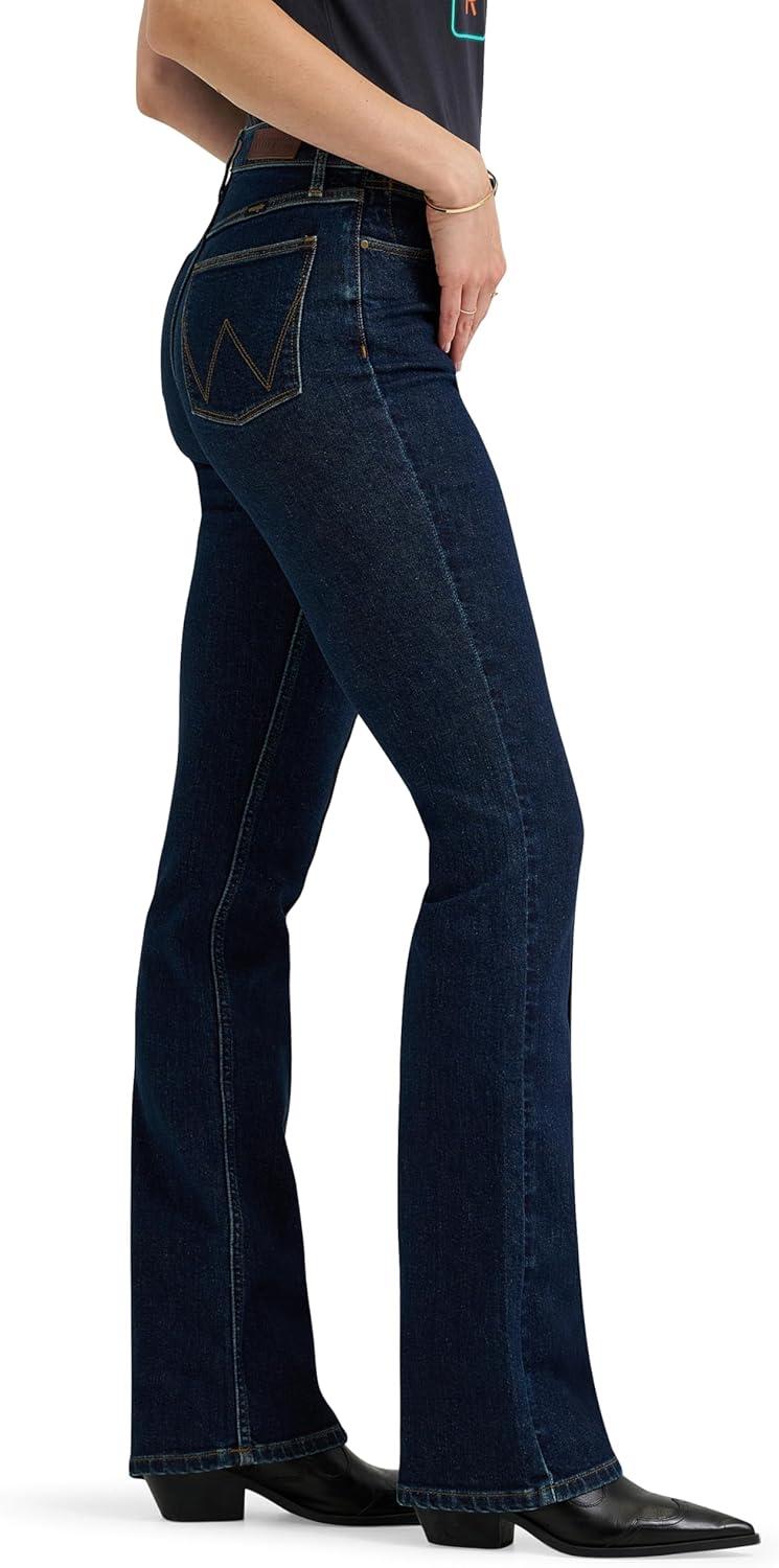 imageWrangler Womens Womens High Rise Bold Boot JeanMia