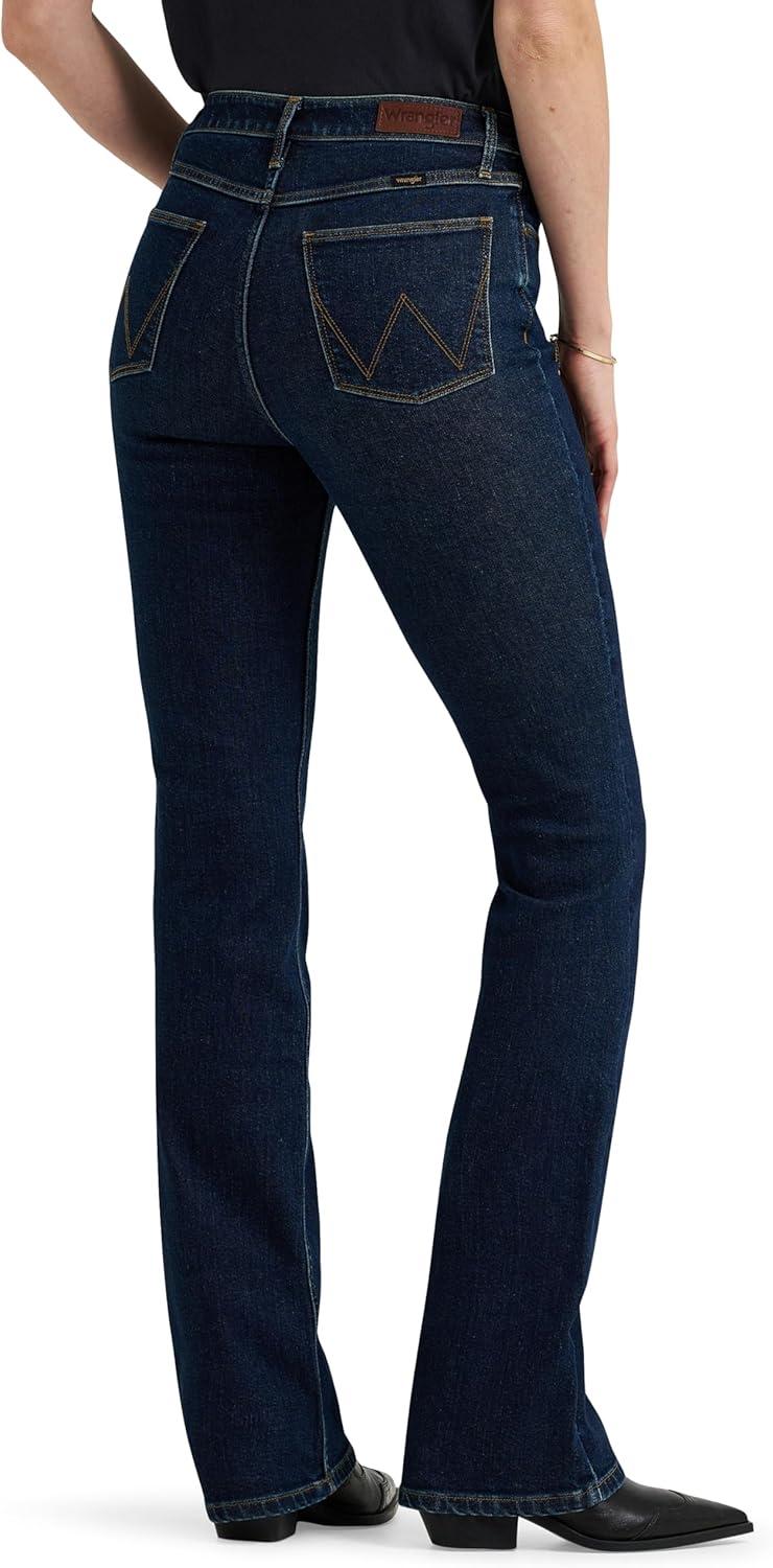 imageWrangler Womens Womens High Rise Bold Boot JeanMia