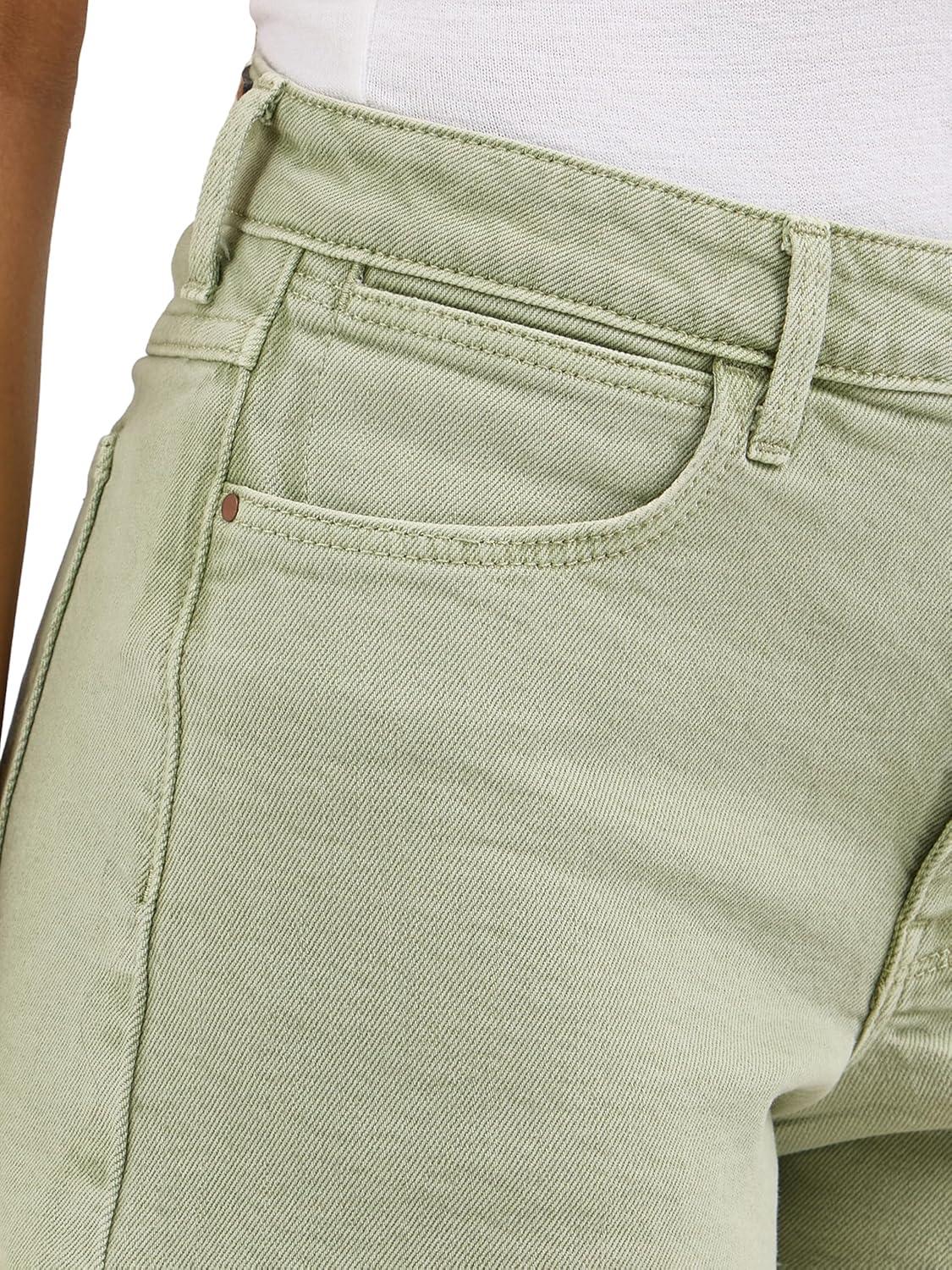 imageWrangler Womens Womens MidRise Vintage Denim ShortEucalyptus