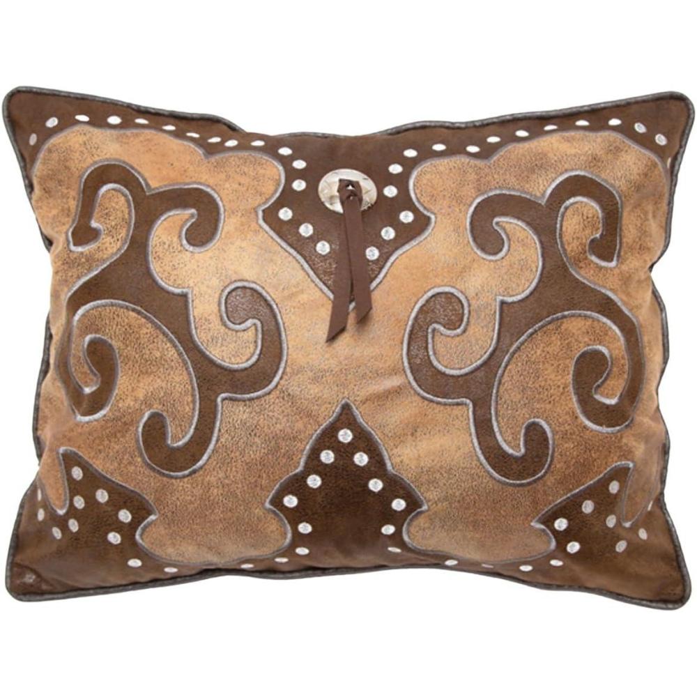 imageCarstens Inc Wrangler Chaps Southwestern 16quotx20quot Throw Pillow Brown