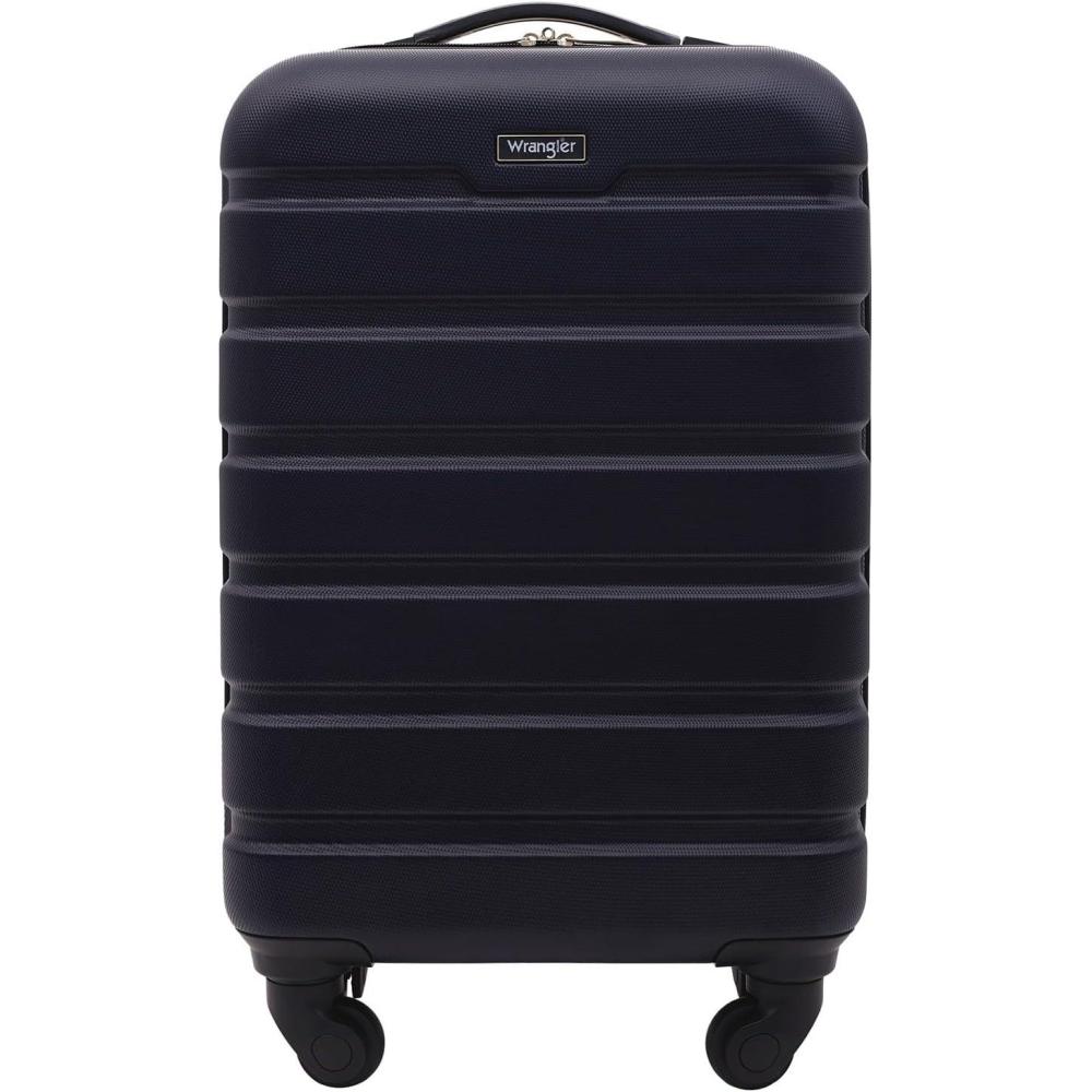 imageWrangler 215quot Spinner CarryOn Luggage Navy BlueDark Navy