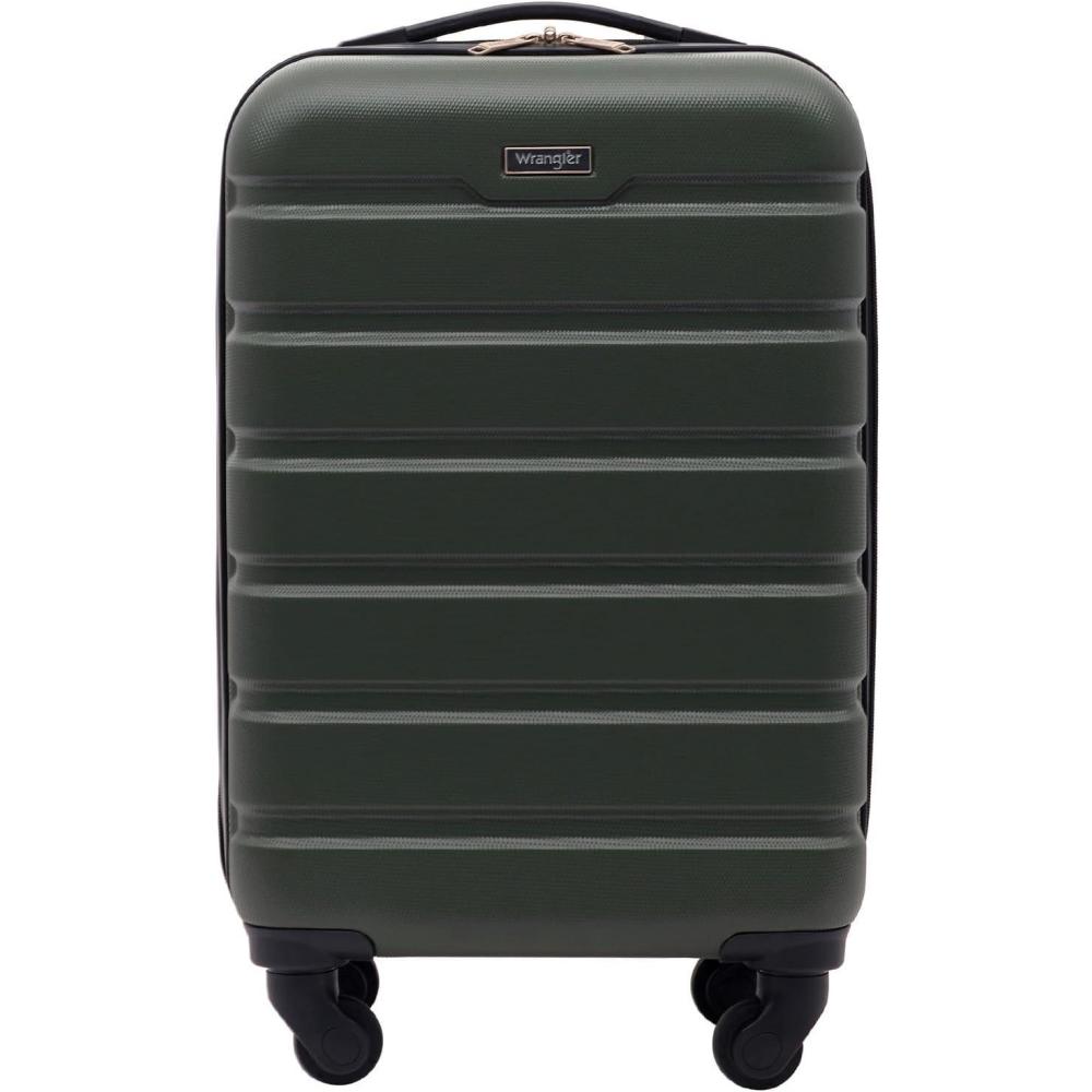 imageWrangler 215quot Spinner CarryOn Luggage Navy BlueDeep Depth