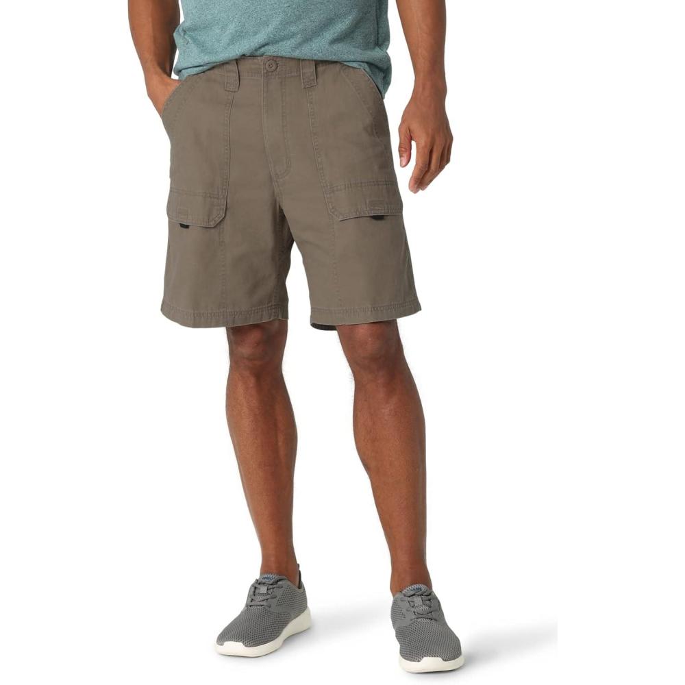 imageWrangler Authentics Mens Canvas Utility Hiker ShortEarth Green