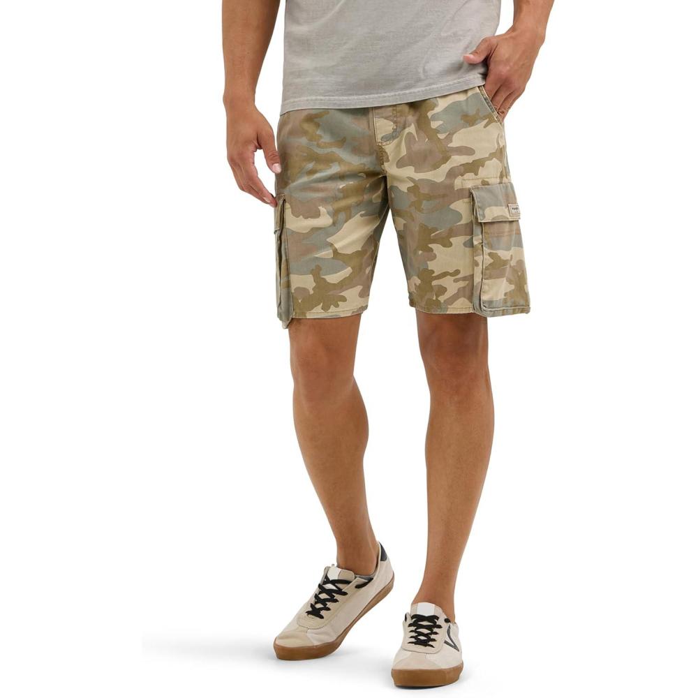 imageWrangler Authentics Mens Cargo ShortJungle Neutral Gray Camo
